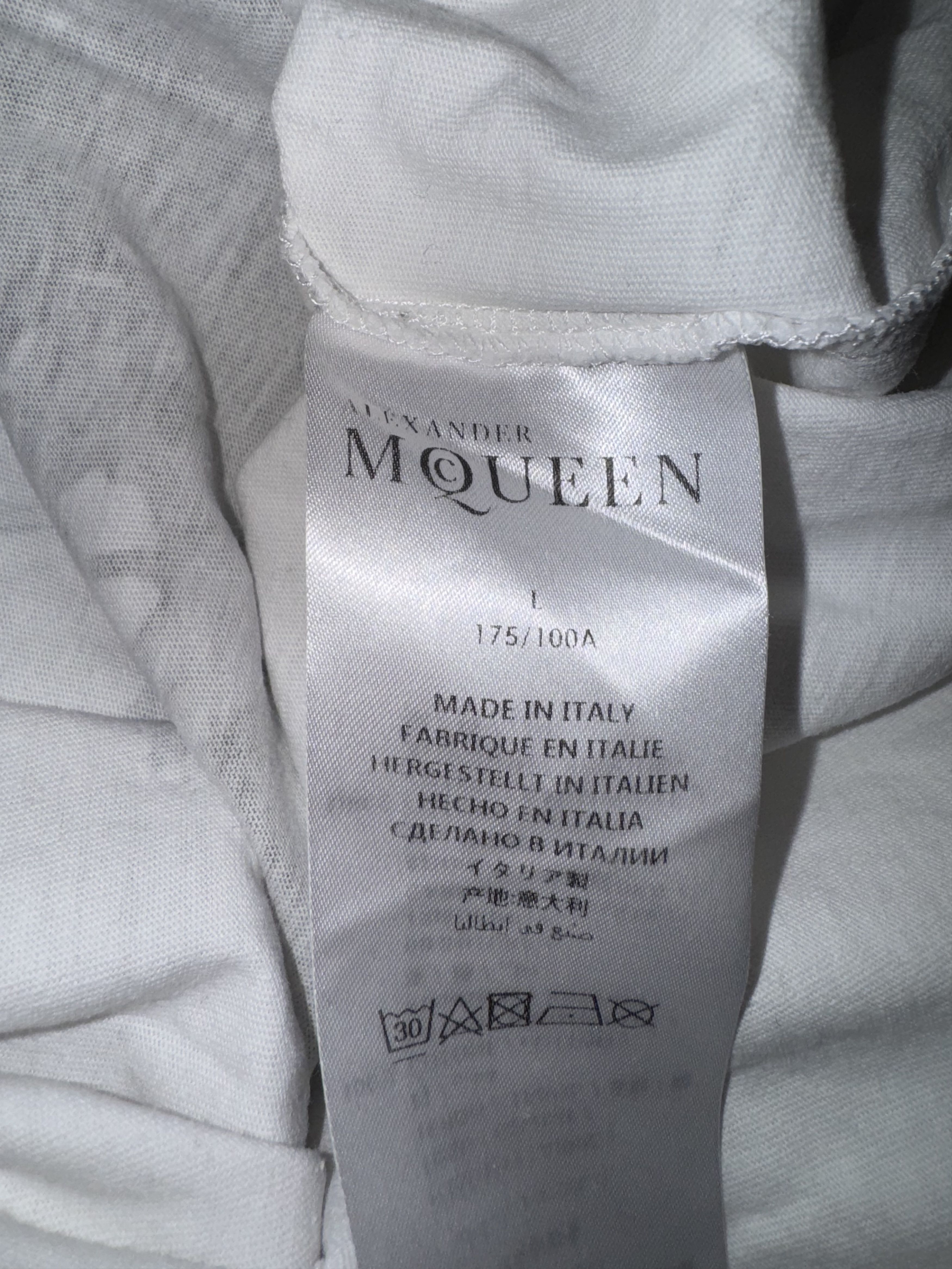 Alexander McQueen Alexander McQueen White Skull T-Shirt Size US L / EU 52-54 / 3 - 4 Thumbnail