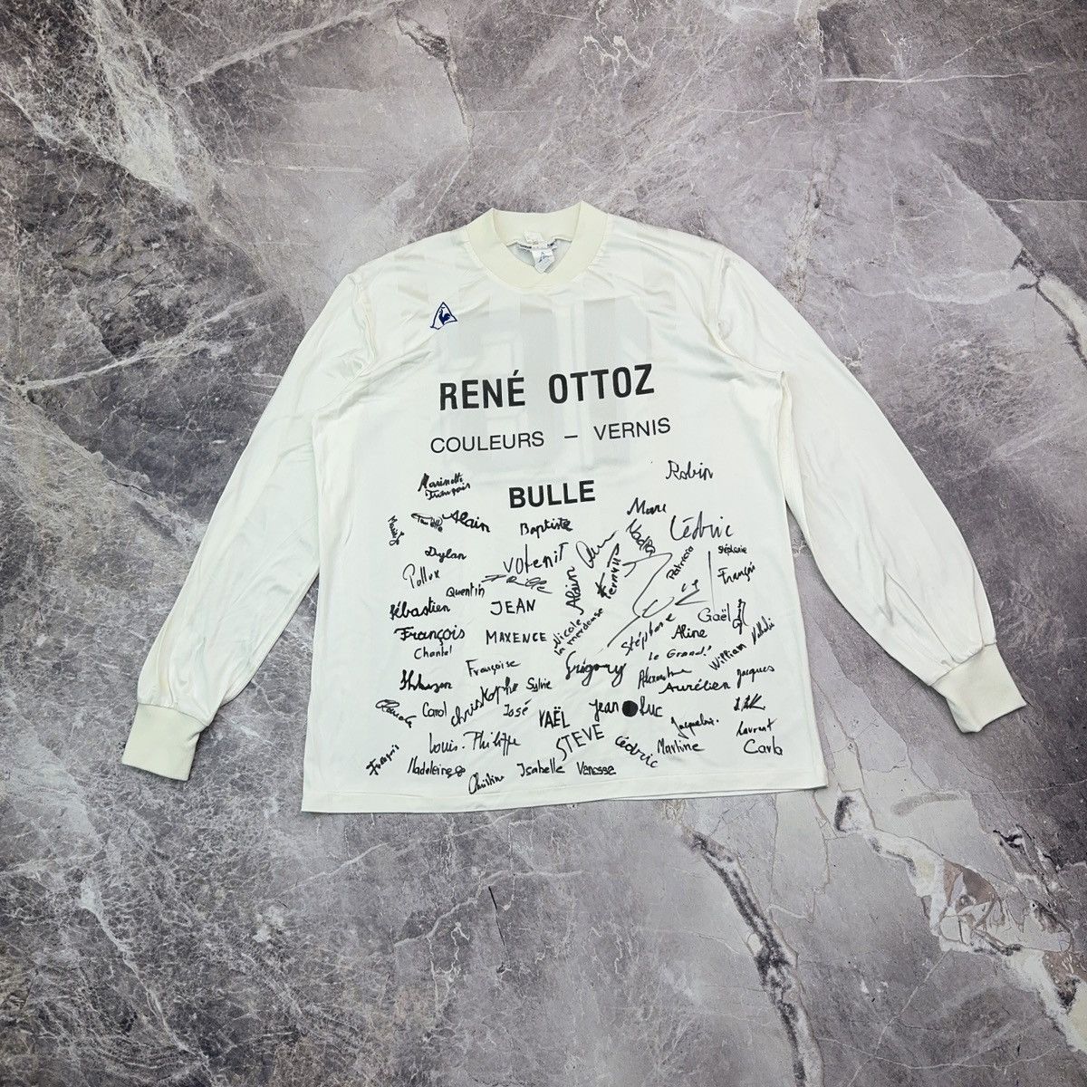 Le Coq Sportif × Vintage Le coq Sportif Bulle Switzerland Jersey 1990s Rene Ottoz 16 Size US XL / EU 56 / 4 - 3 Thumbnail