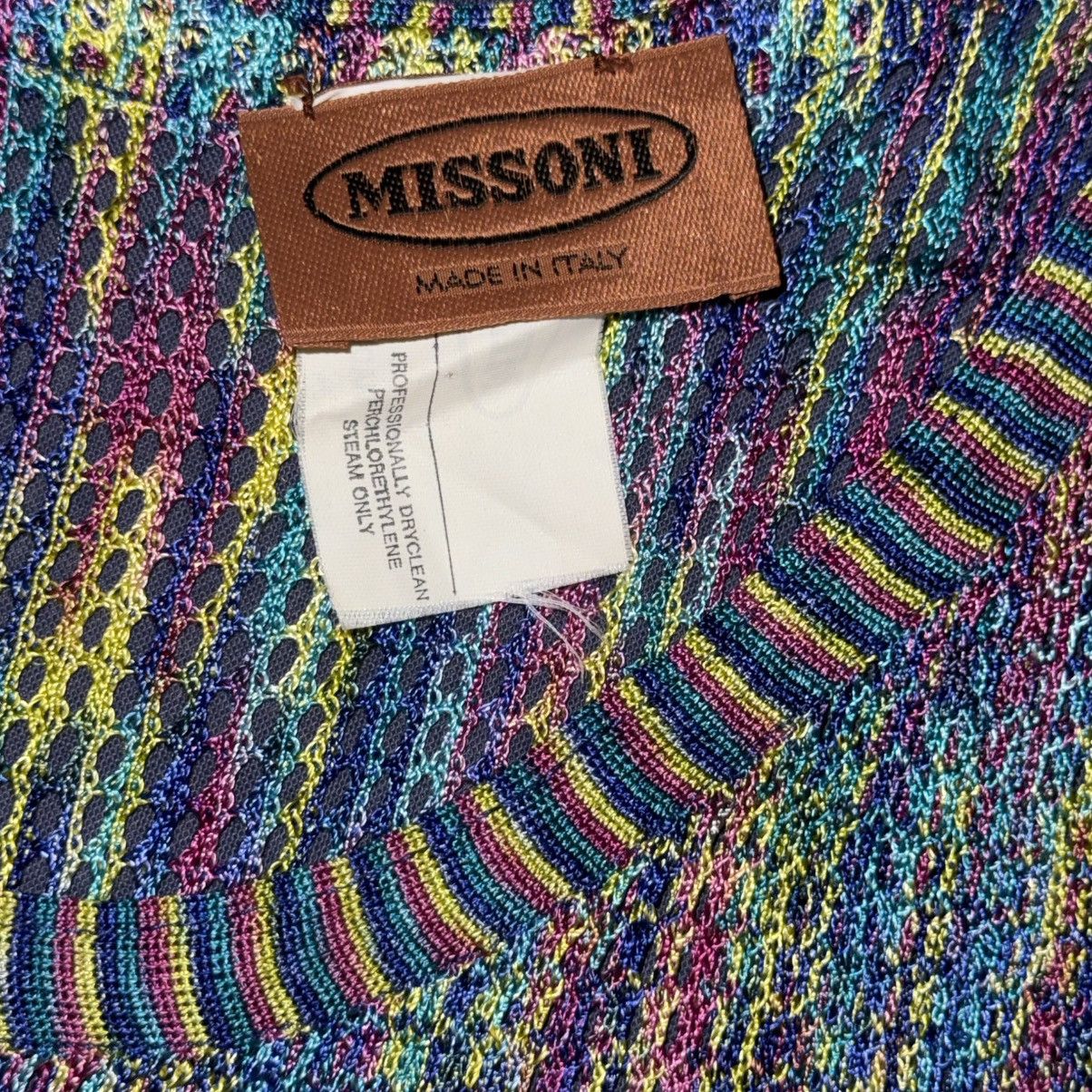 Missoni Missoni multicolor knit mesh tank top Size US L / EU 52-54 / 3 - 4 Thumbnail