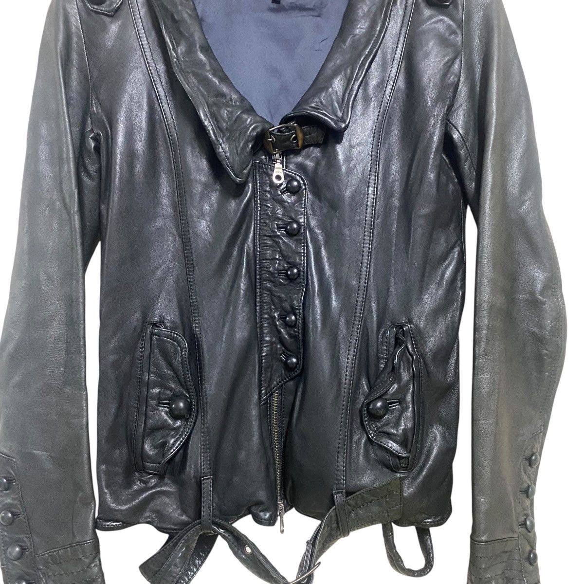 5351 POUR LES FEMMES 5351 Pour Les Femmes Lambskin Leather Jacket Size S / US 4 / IT 40 - 4 Thumbnail