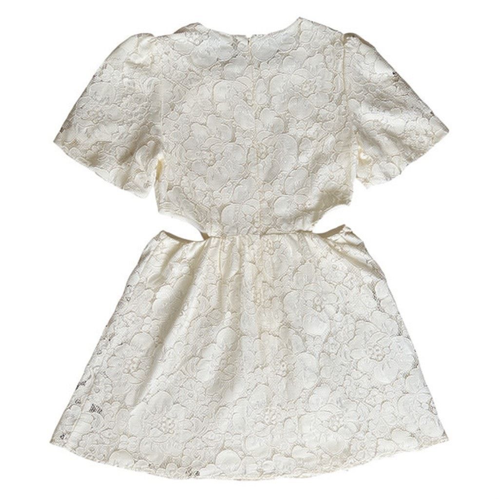 Other Wayf Cream Lace Shortsleve Lined Mini Dress, M SRP: $128 Size M / US 6-8 / IT 42-44 - 8 Thumbnail