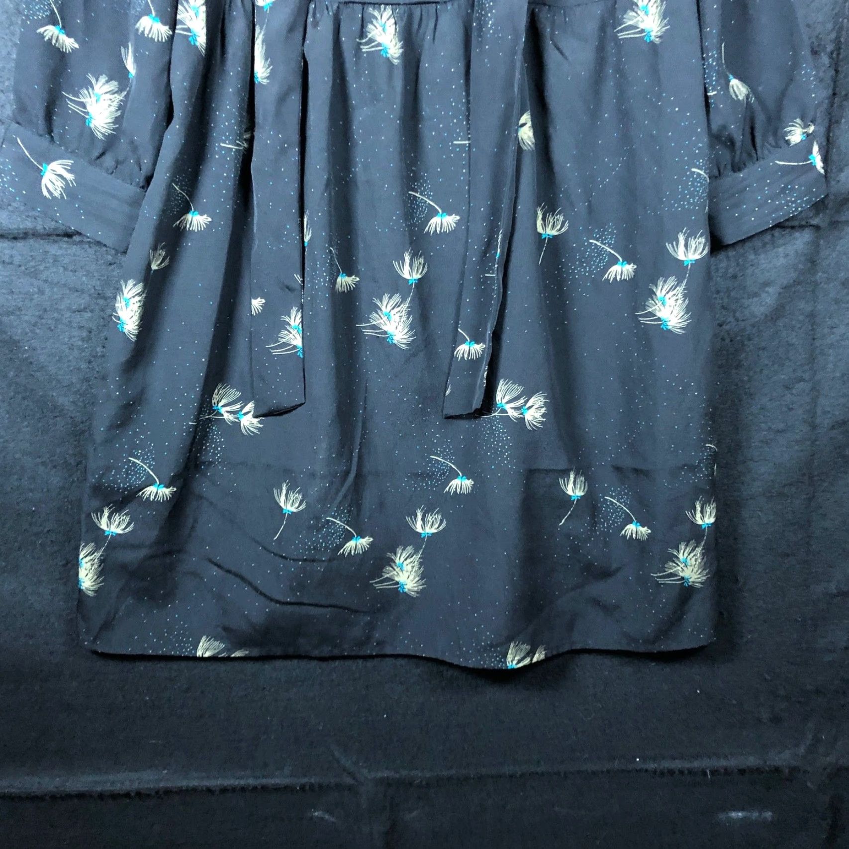 Needles Pins And Needles Womens Dress Black Dandelion Flowy Midi Casual Wear XSmall Size XS / US 0-2 / IT 36-38 - 3 Thumbnail
