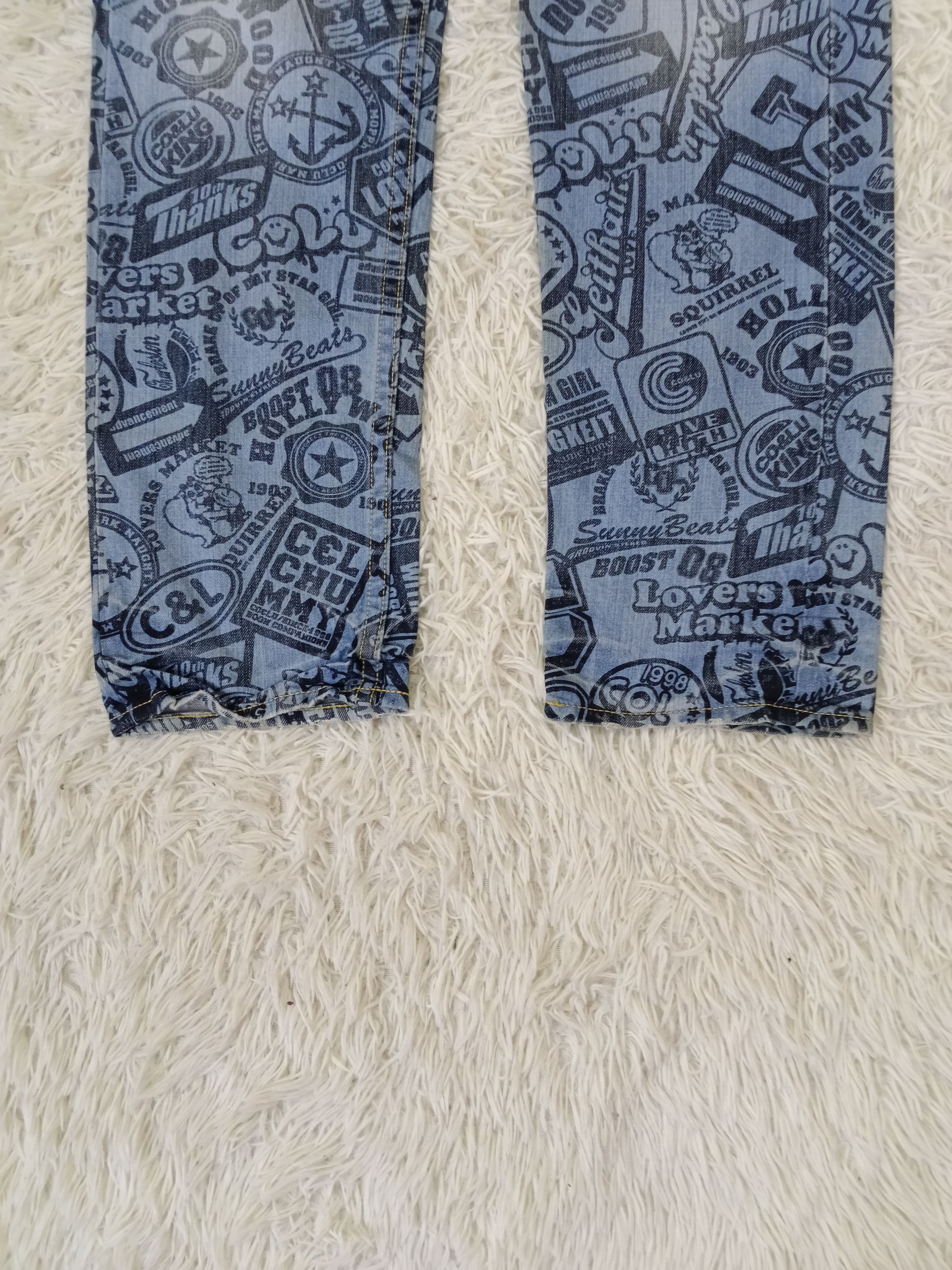 Japanese Brand INSANE 90s CO&LU FULLPRINT Size US 33 - 5 Thumbnail
