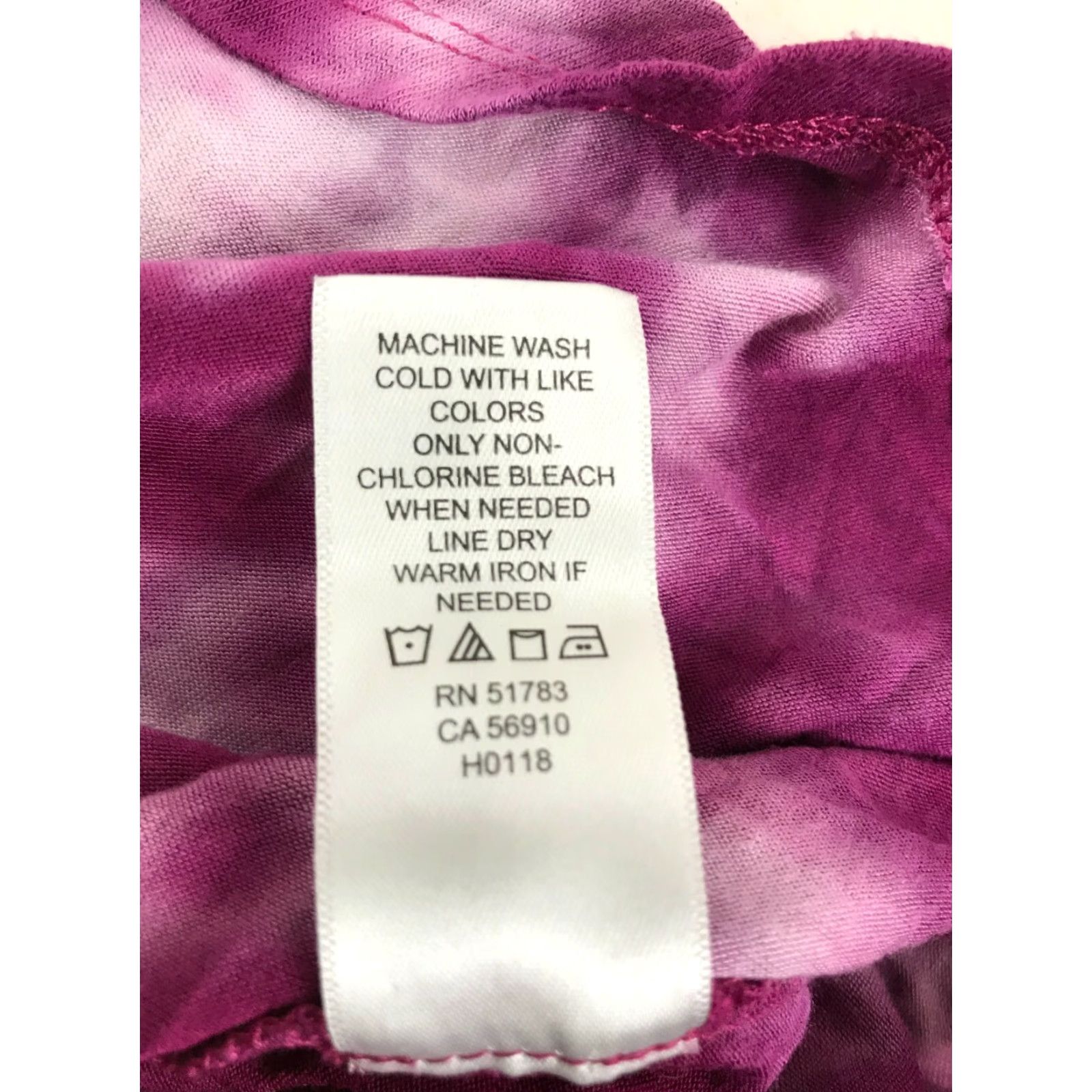 Vintage Maurices Tie Dye Top Women's XS White Magenta "Every Summer has a story" Size XS / US 0-2 / IT 36-38 - 7 Thumbnail
