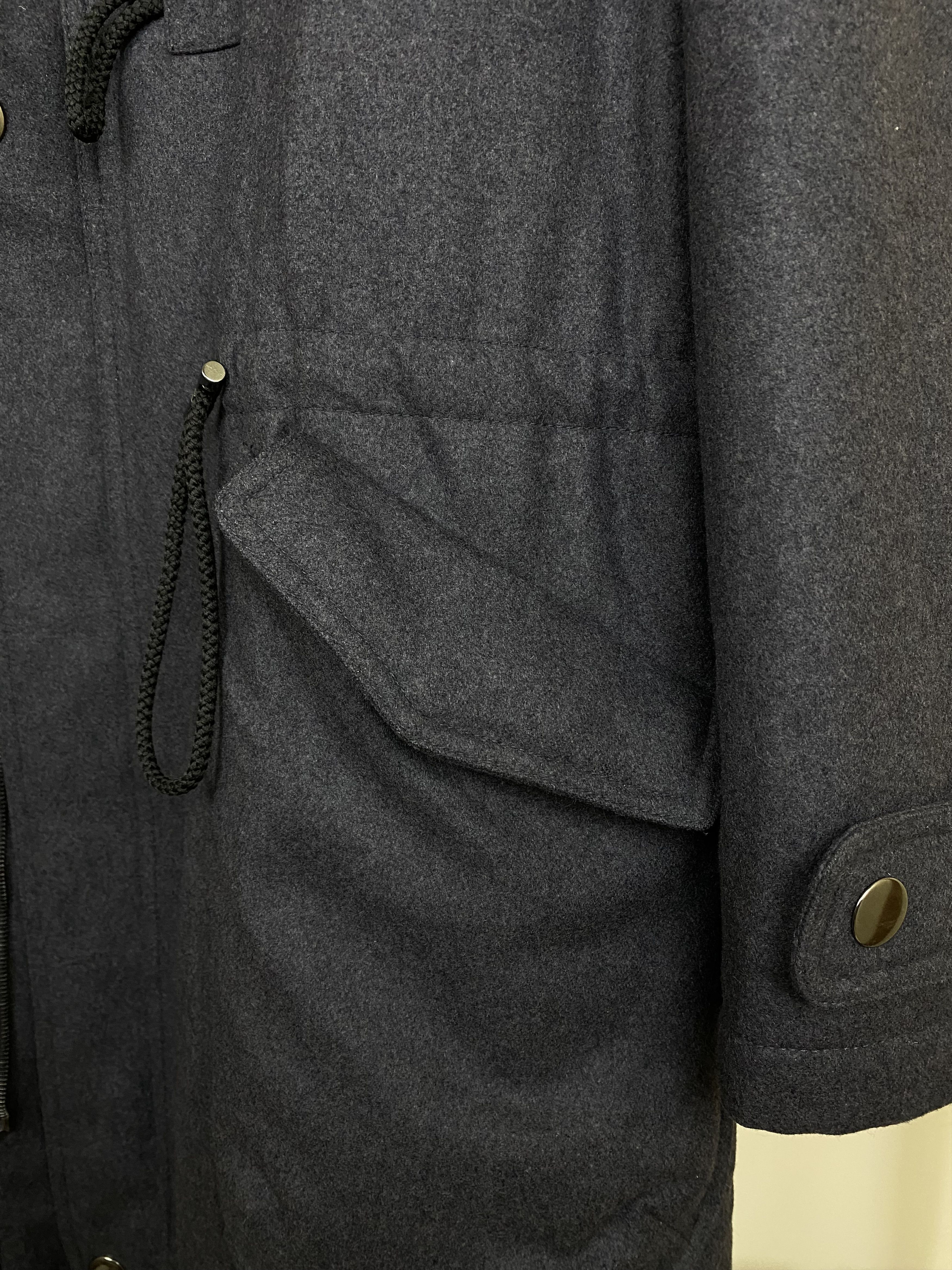 Emporio Armani Vintage Emporio Armani wool Eco Fur duffle coat zip jacket Size US XL / EU 56 / 4 - 15 Thumbnail