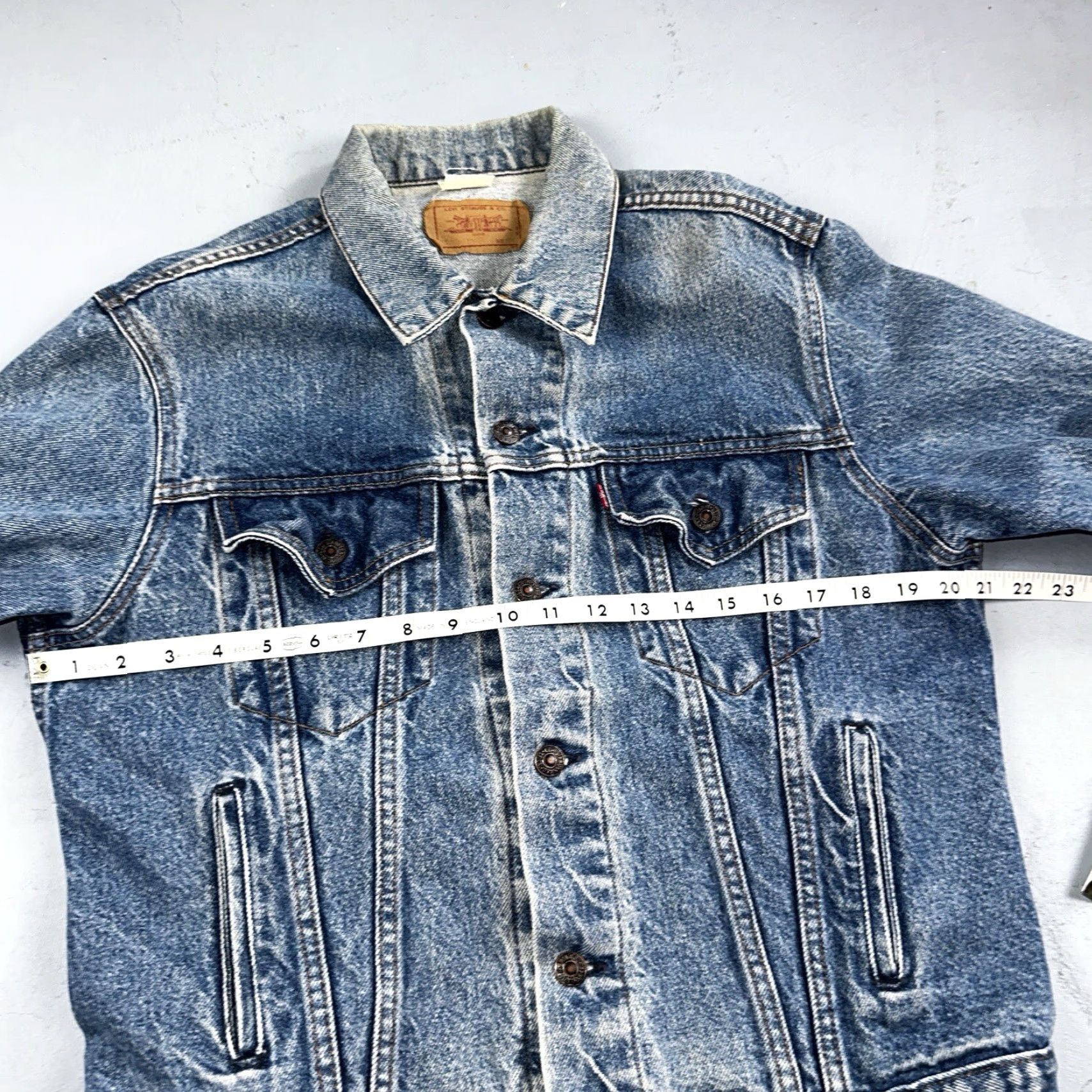 Levi's Levis VTG Denim Trucker Jean Jacket Medium Blue Wash 1980s 80s Size 42 Mens Jacket Size US 42 / EU 58 - 7 Thumbnail