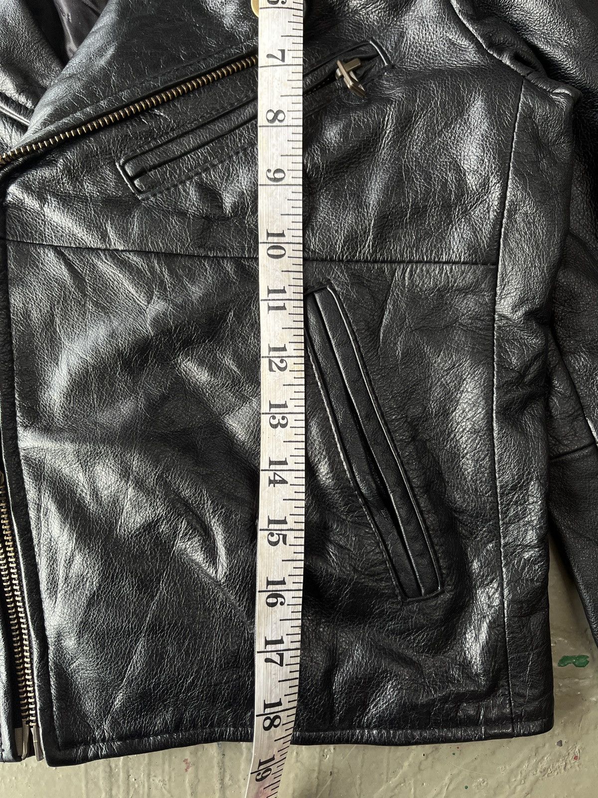 Le Grande Bleu (L.G.B.) Vintage Biker Genuine Leather Jacket Double Collar Belted Size US S / EU 44-46 / 1 - 7 Thumbnail