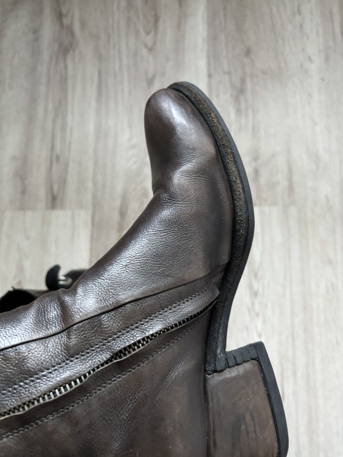 A.S.98 A.S.98 Leather Biker Gothic Boots High Heel EU37 US6.5 Size US 6.5 / IT 36.5 - 11 Thumbnail