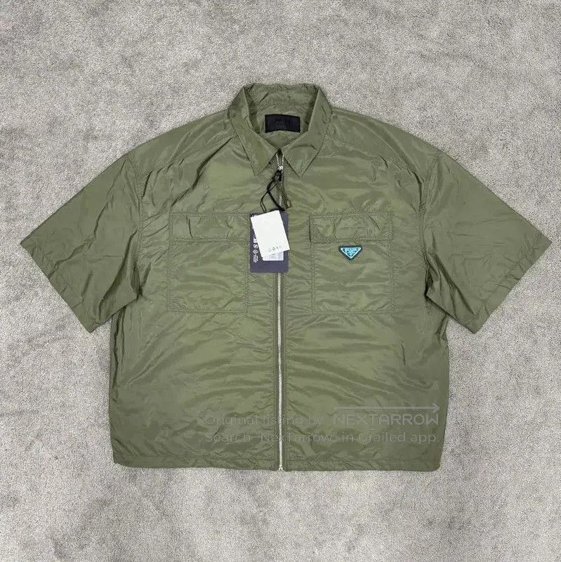 Prada Prada Men's Summer Green Polyester T-Shirt. Size US L / EU 52-54 / 3 - 1 Thumbnail