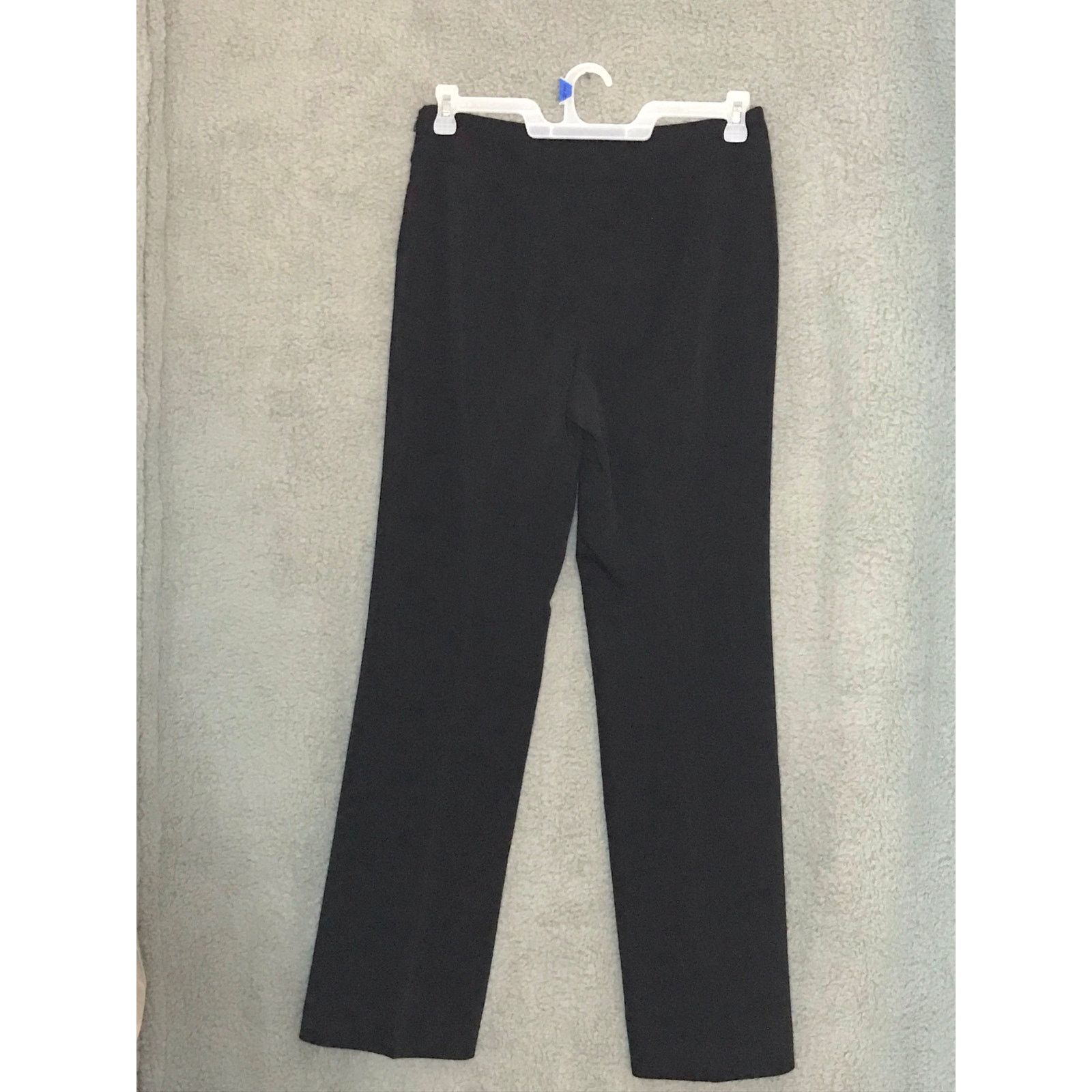 Ann Taylor Ann Taylor Black Pull On Pant 6 with side Zip No Pockets Size 28" / US 6 / IT 42 - 2 Thumbnail