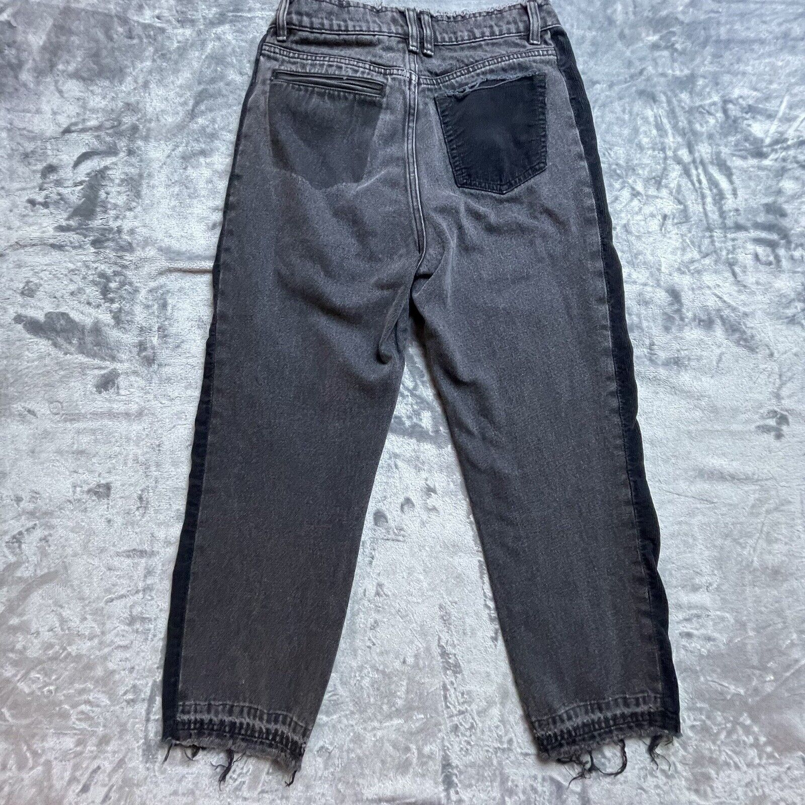 Other initial Designer Jeans Womens S Frayed Streetwear Two Toned Size 28" / US 6 / IT 42 - 3 Thumbnail