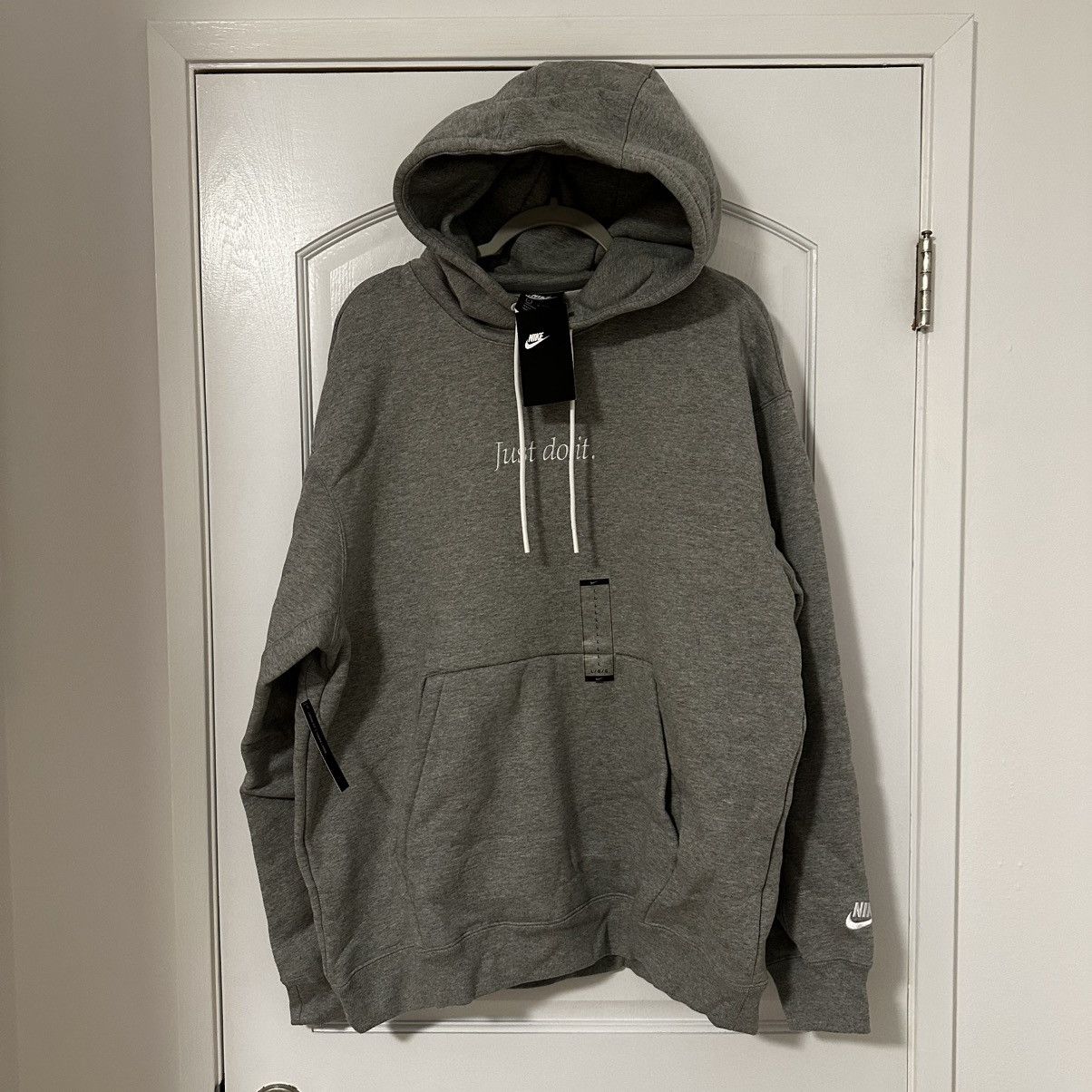 Nike Nike NSW "Just Do It" Heavyweight Grey Hoodie CI9406-063 Size US L / EU 52-54 / 3 - 1 Thumbnail