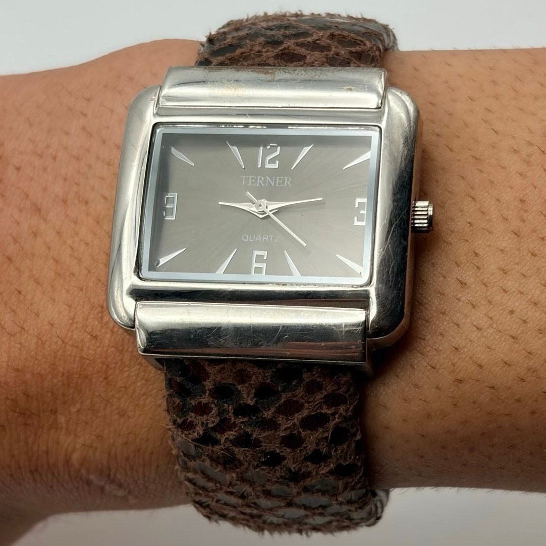 Other Silver & Brown Cuff Watch Size ONE SIZE - 1 Thumbnail
