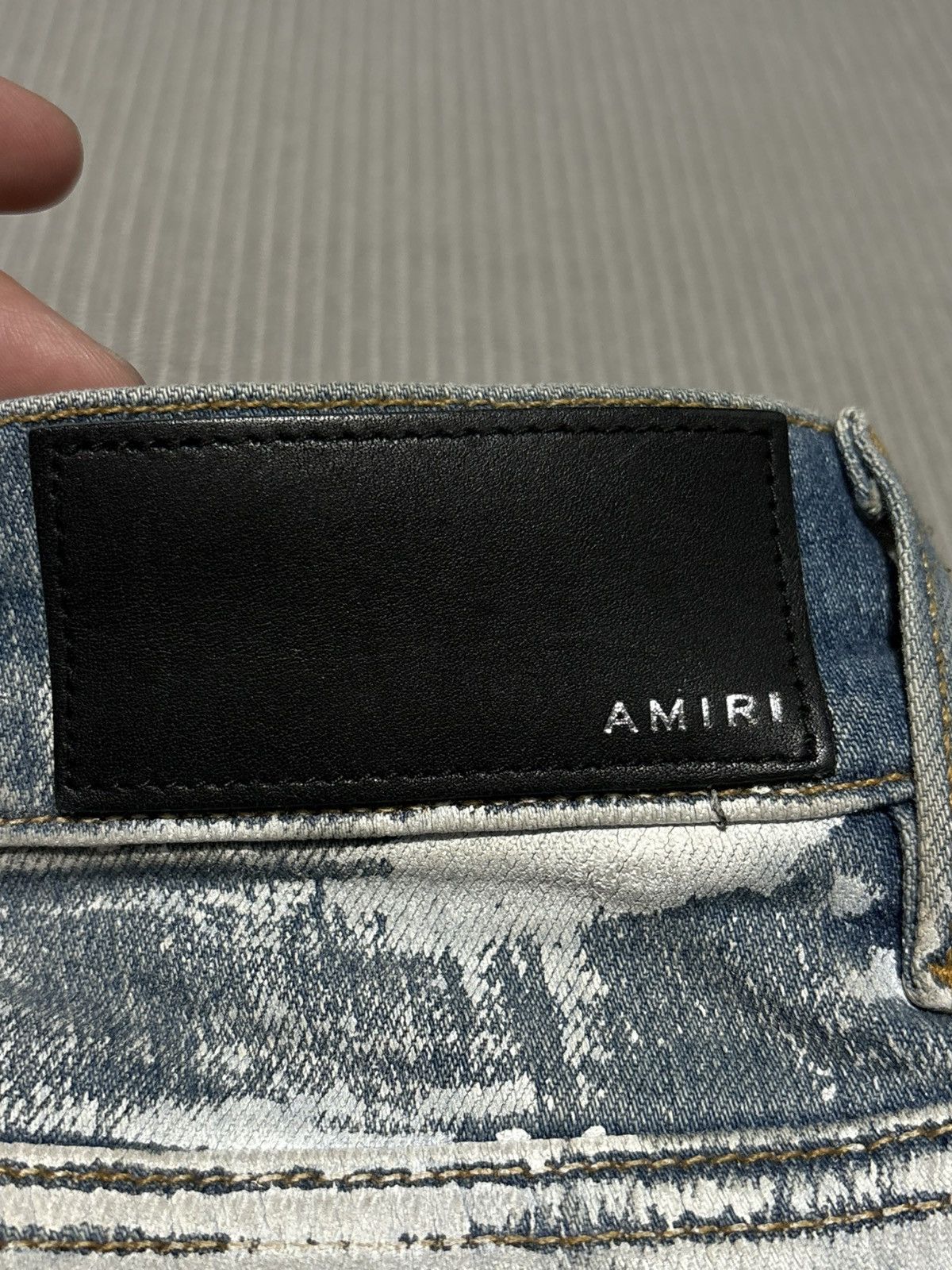 Amiri × Wes Lang 36 Amiri Wes Lang Sketch Jeans Painted graphic logo skeleton Size US 36 / EU 52 - 11 Thumbnail