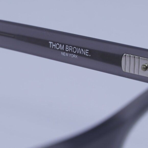 Thom Browne Thom Browne TB-008C-55 Eyeglasses Satin Grey 55mm Square Size ONE SIZE - 7 Thumbnail