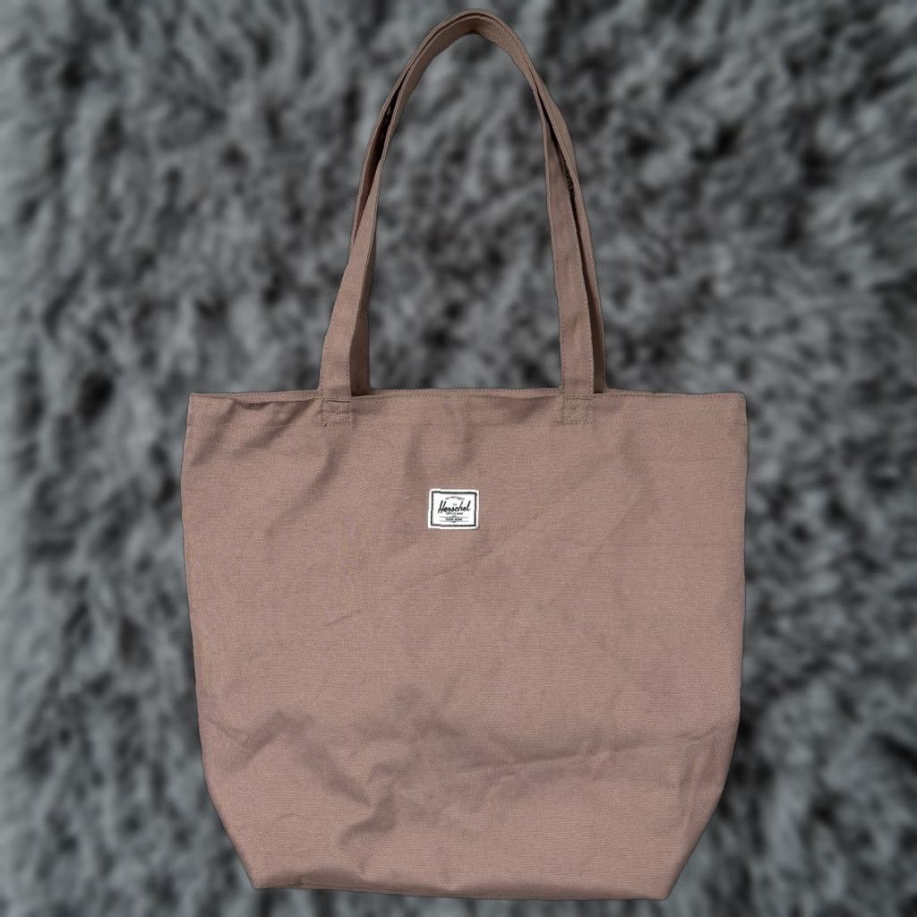 Vintage Herschel Tote Bag Mica Ash Rose Pink Canvas 17.5x6 Large Travel School Everyday Womens Size ONE SIZE - 1 Thumbnail