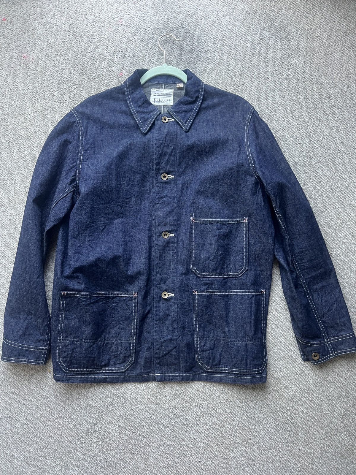 Full Count Denim Chore Jacket - Lightweight Jacket 10.5 oz