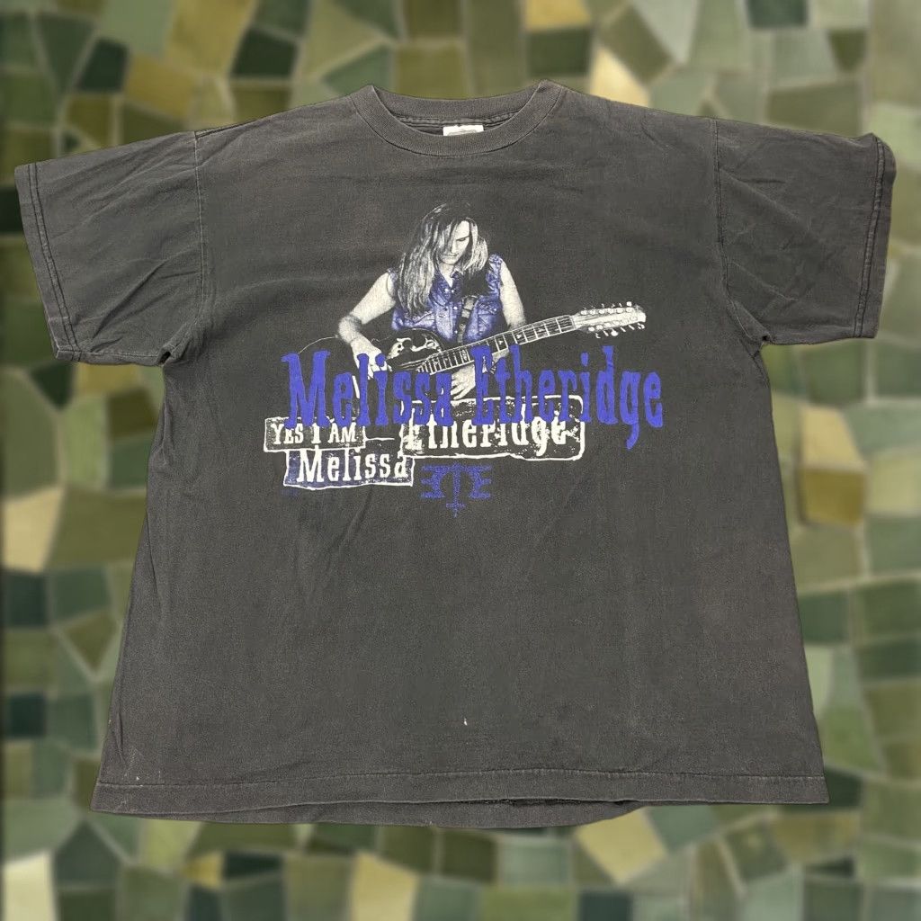 Melissa VINTAGE Melissa Etheridge Shirt Mens Large 1995 Yes I Am Tour Rock 90s Shirt Mens Large Black Graphic Print 90s Rock Boys? Size US L / EU 52-54 / 3 - 1 Thumbnail