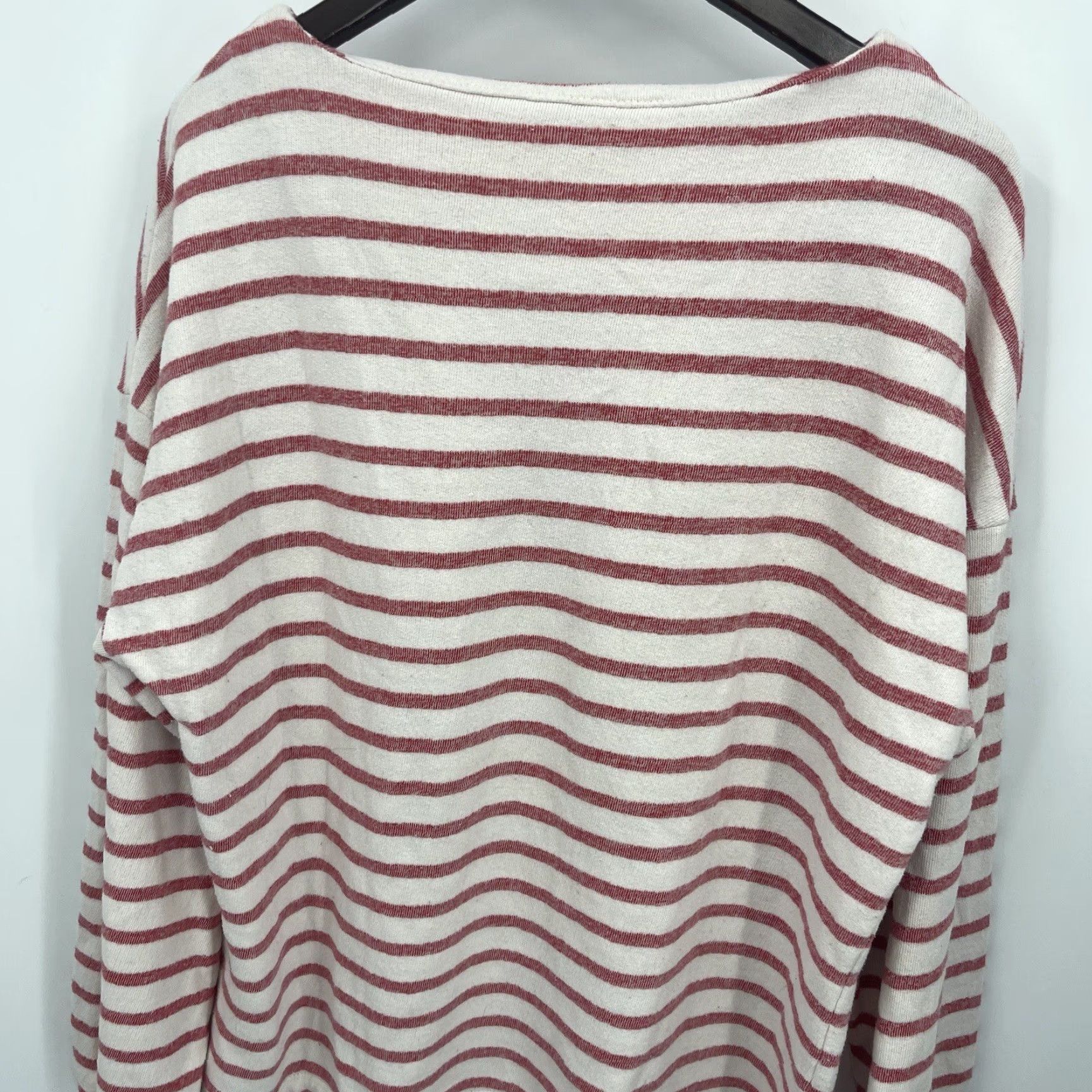 CLOSED Closed Sweater Women Large Ivory Striped Long Sleeve Pullover Casual Classic Womens Size L / US 10 / IT 46 - 3 Thumbnail