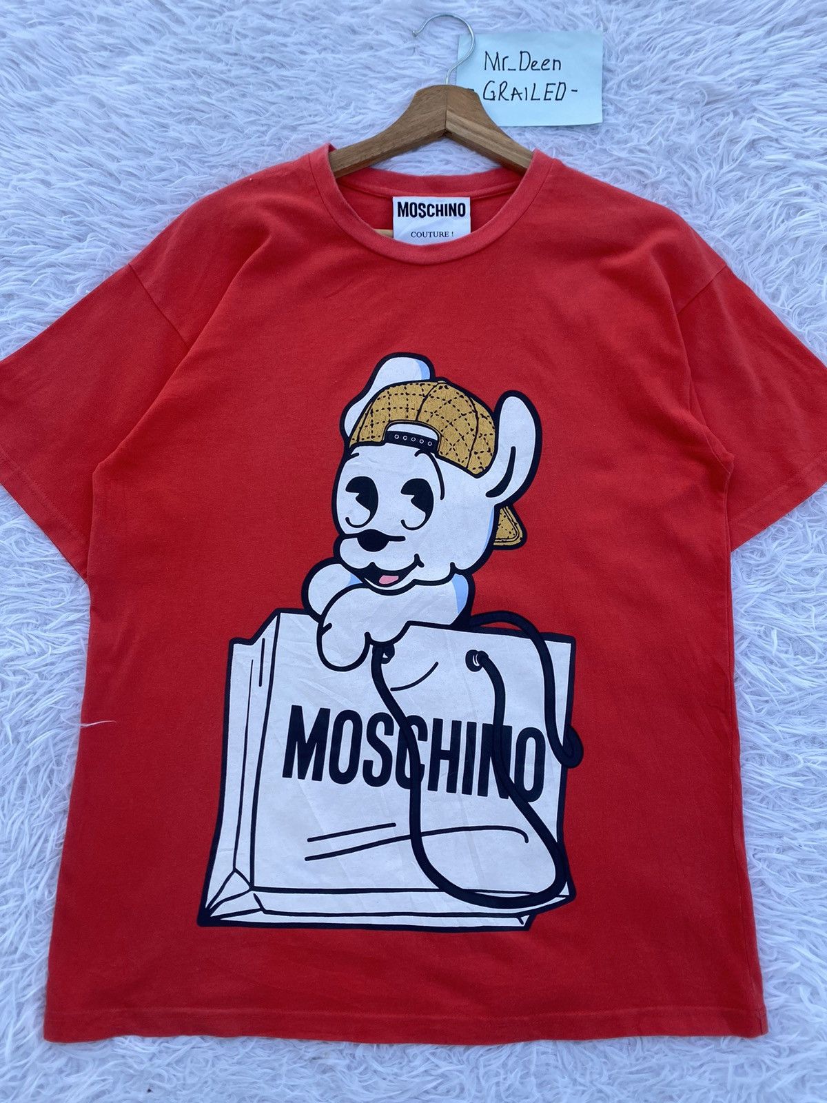 Moschino Rare MOSCHINO Couture Red Tshirt Size US M / EU 48-50 / 2 - 1 Thumbnail