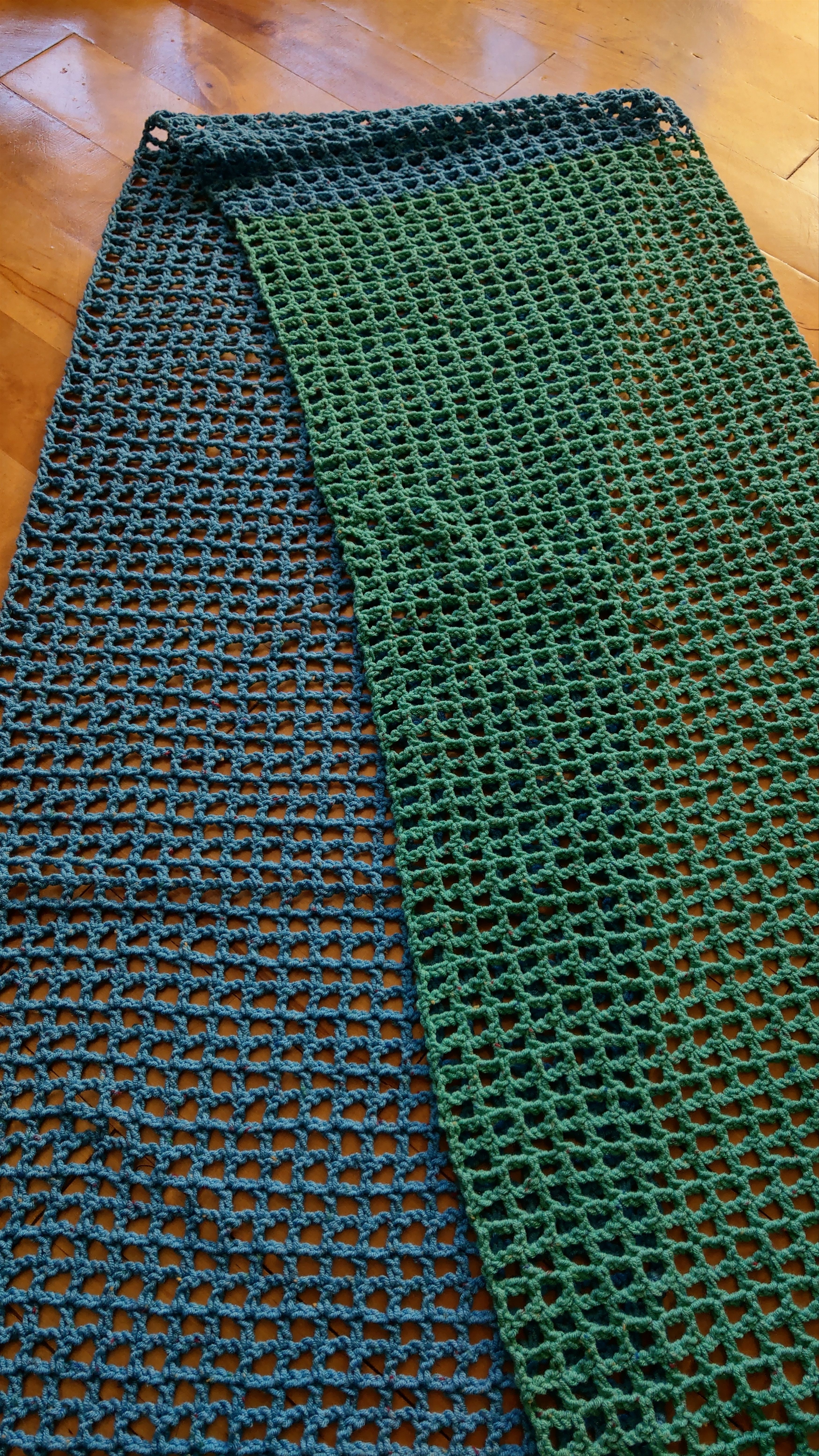 Homespun Knitwear New Handmade Crochet Scarf Duo Coloured Size ONE SIZE - 6 Thumbnail