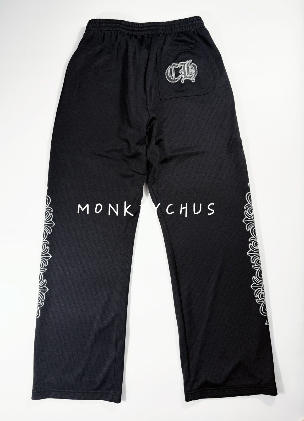 Chrome Hearts 🔥Chrome Hearts Black Mesh Jersey Pants🔥 Size US 34 / EU 50 - 2 Thumbnail