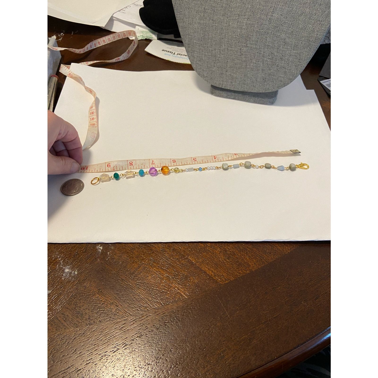 Handmade Handmade colorful beaded anklet Size ONE SIZE - 4 Thumbnail