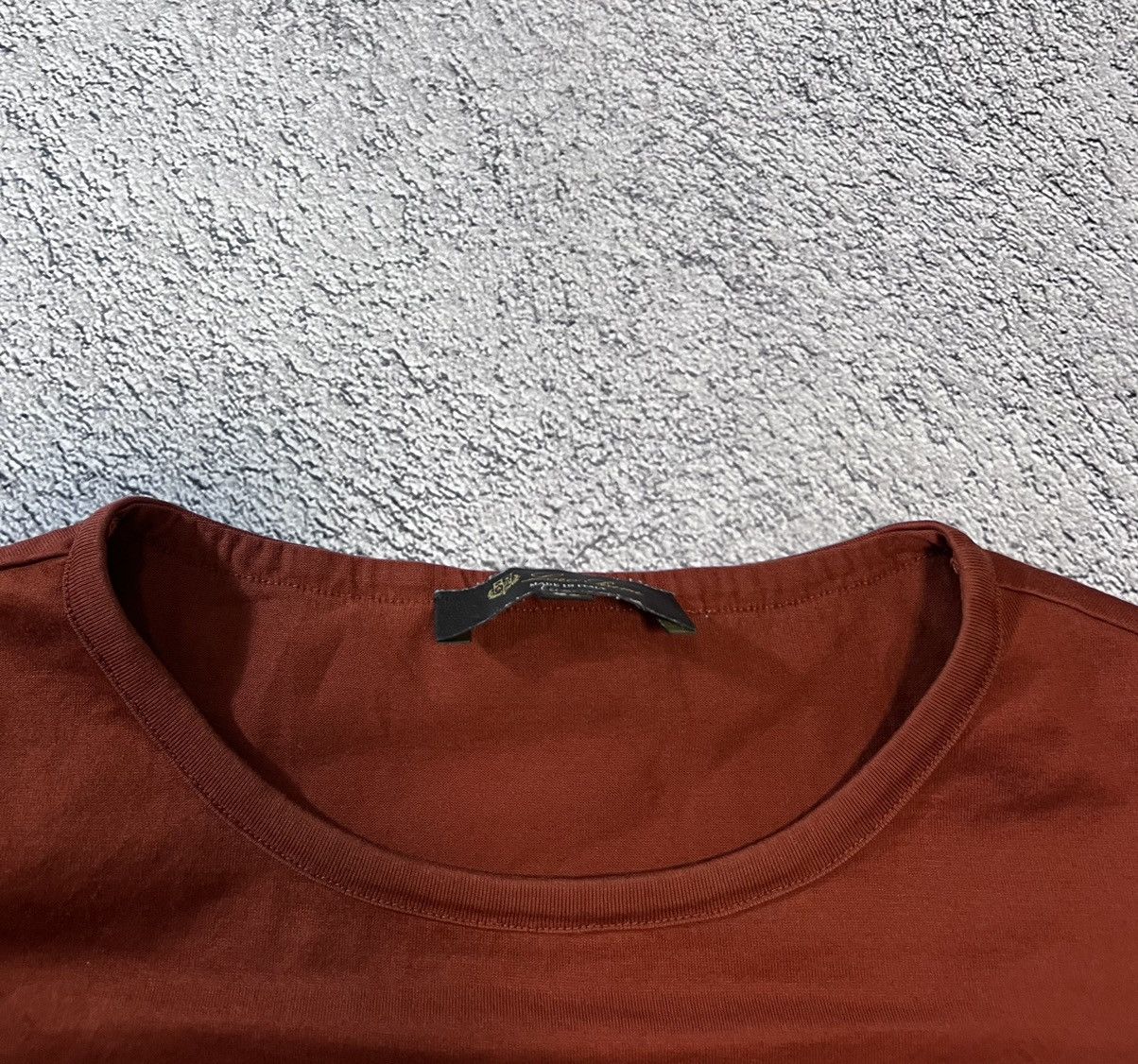 Loro Piana Loro Piana 2 Women T- Shirt Burnt Orange Cotton Knit Size 40 Size S / US 4 / IT 40 - 15 Thumbnail