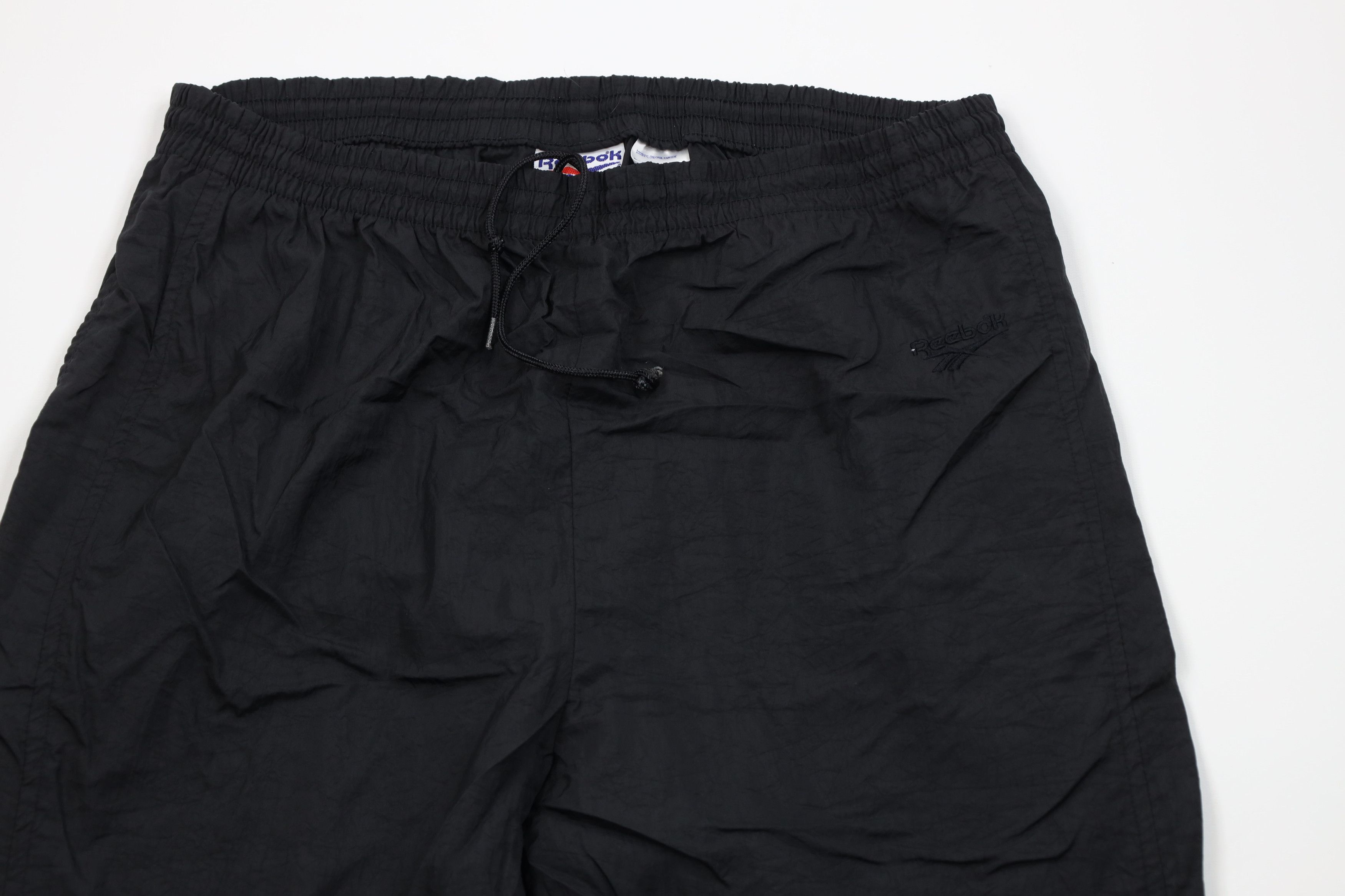 Reebok Vintage 90s Reebok Spell Out Windbreaker Joggers Pants Black Size US 36 / EU 52 - 2 Thumbnail