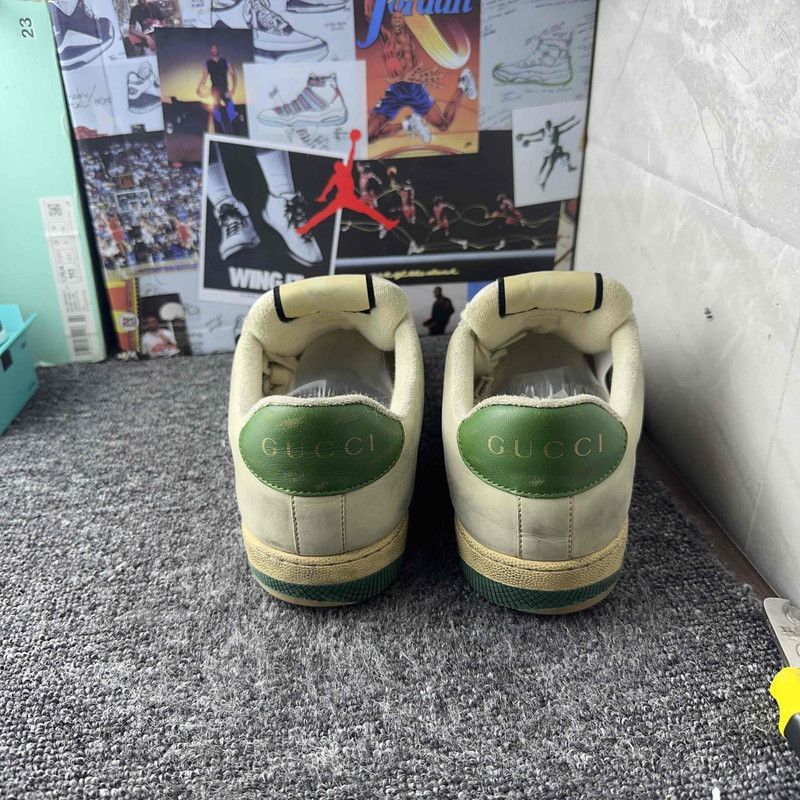 Gucci Gucci Screener Vintage Leather Sneakers - Size US 9.5 / EU 42-43 - 3 Thumbnail
