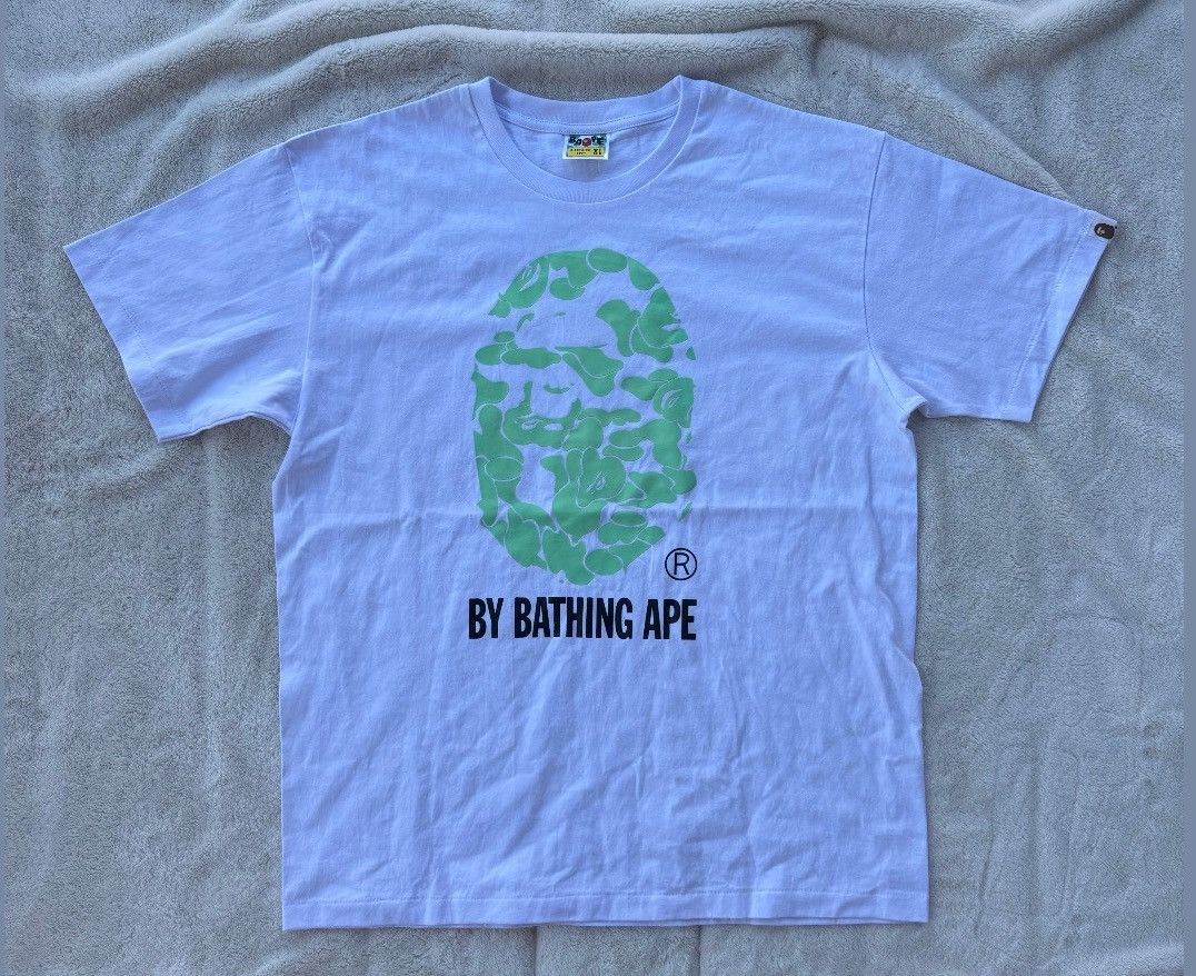 Bape Bape White/Green Glow Ape Head Tee Size US XL / EU 56 / 4 - 1 Preview