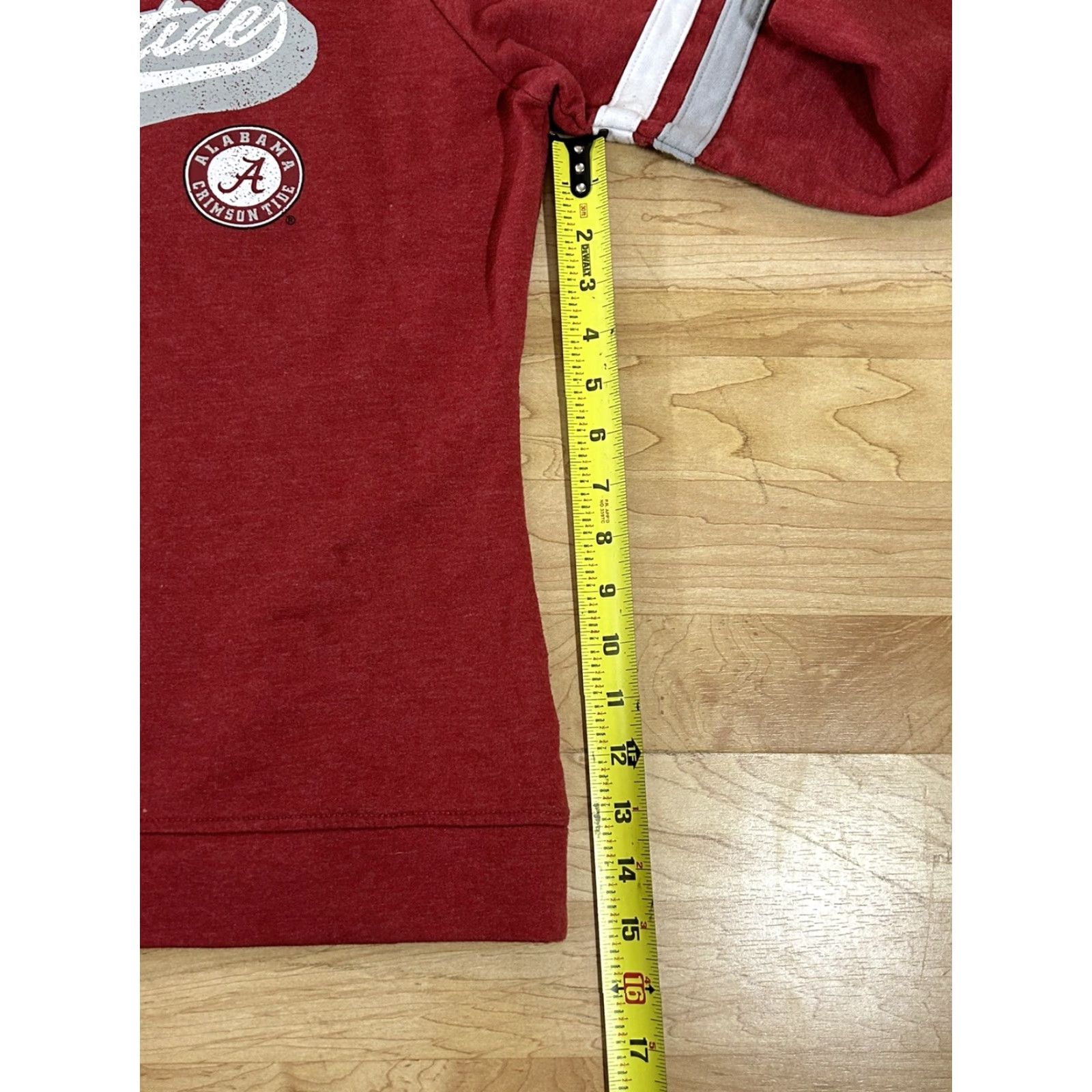 Champion Champion Alabama Crimson Tide Womens Long Sleeve Regular Size M Red Cotton Shirt Size M / US 6-8 / IT 42-44 - 4 Thumbnail