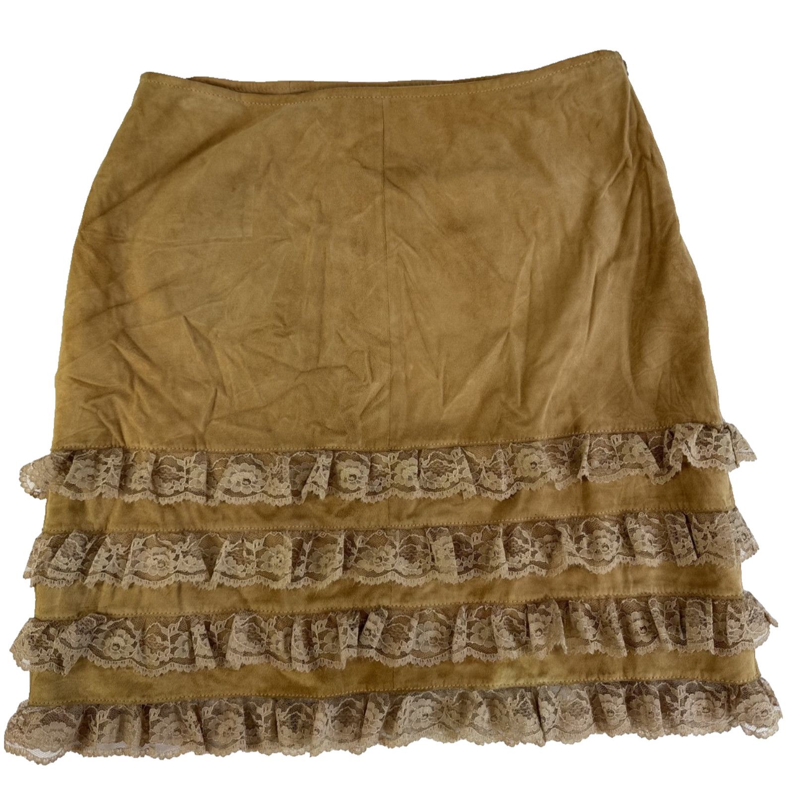 Other 5/48 Genuine Leather Skirt Tier Boho Lace 8 Western Cottage Size 30" / US 8 / IT 44 - 1 Thumbnail