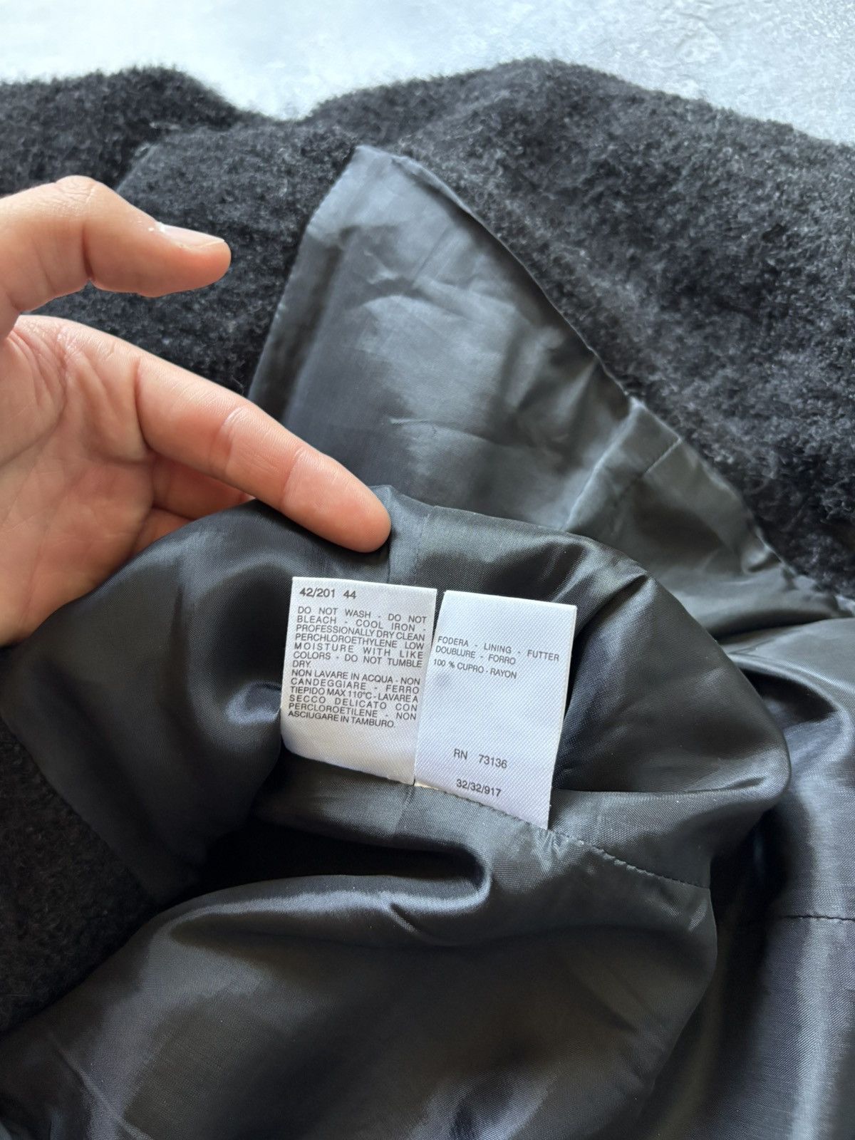 Max Mara Vintage Max Mara Luxury Mohair Black Blazer Jacket Size L / US 10 / IT 46 - 8 Thumbnail