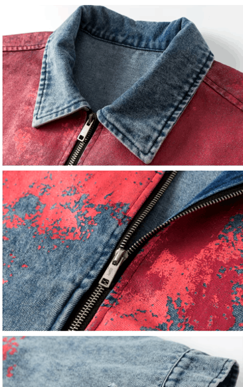Japanese Brand × Vintage "Blood Suite-L" Denim Jean Jacket Size US L / EU 52-54 / 3 - 3 Thumbnail
