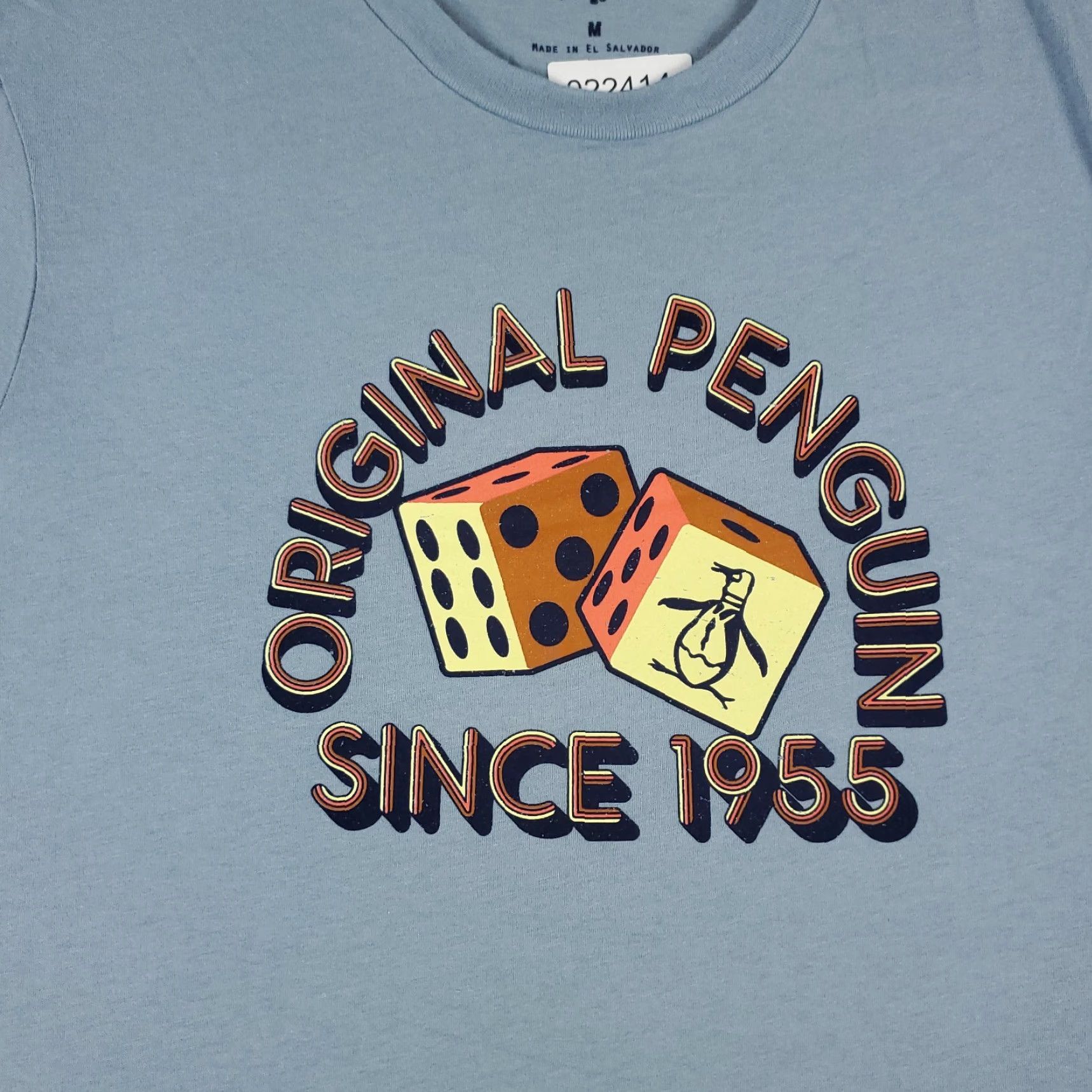 Original Penguin Original Penguin T-Shirt Mens Medium Blue Graphic Casual Short Sleeve Size US M / EU 48-50 / 2 - 2 Thumbnail