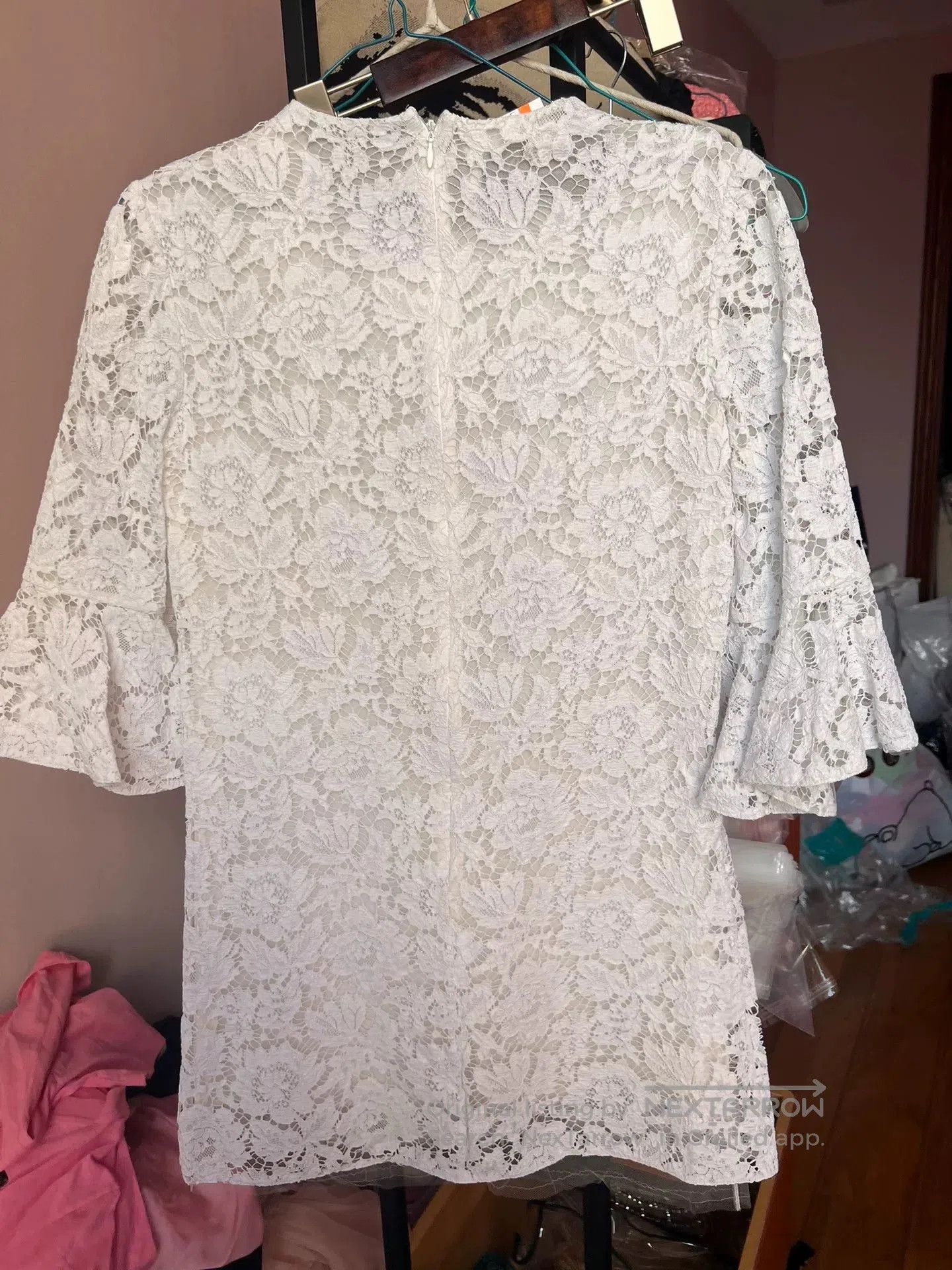 Valentino Valentino White Lace Bell. Size US 38 / EU 54 - 2 Thumbnail