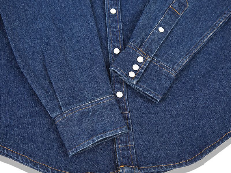 Japanese Brand Vintage Raw Classic Denim Shirt Size US XXL / EU 58 / 5 - 7 Thumbnail