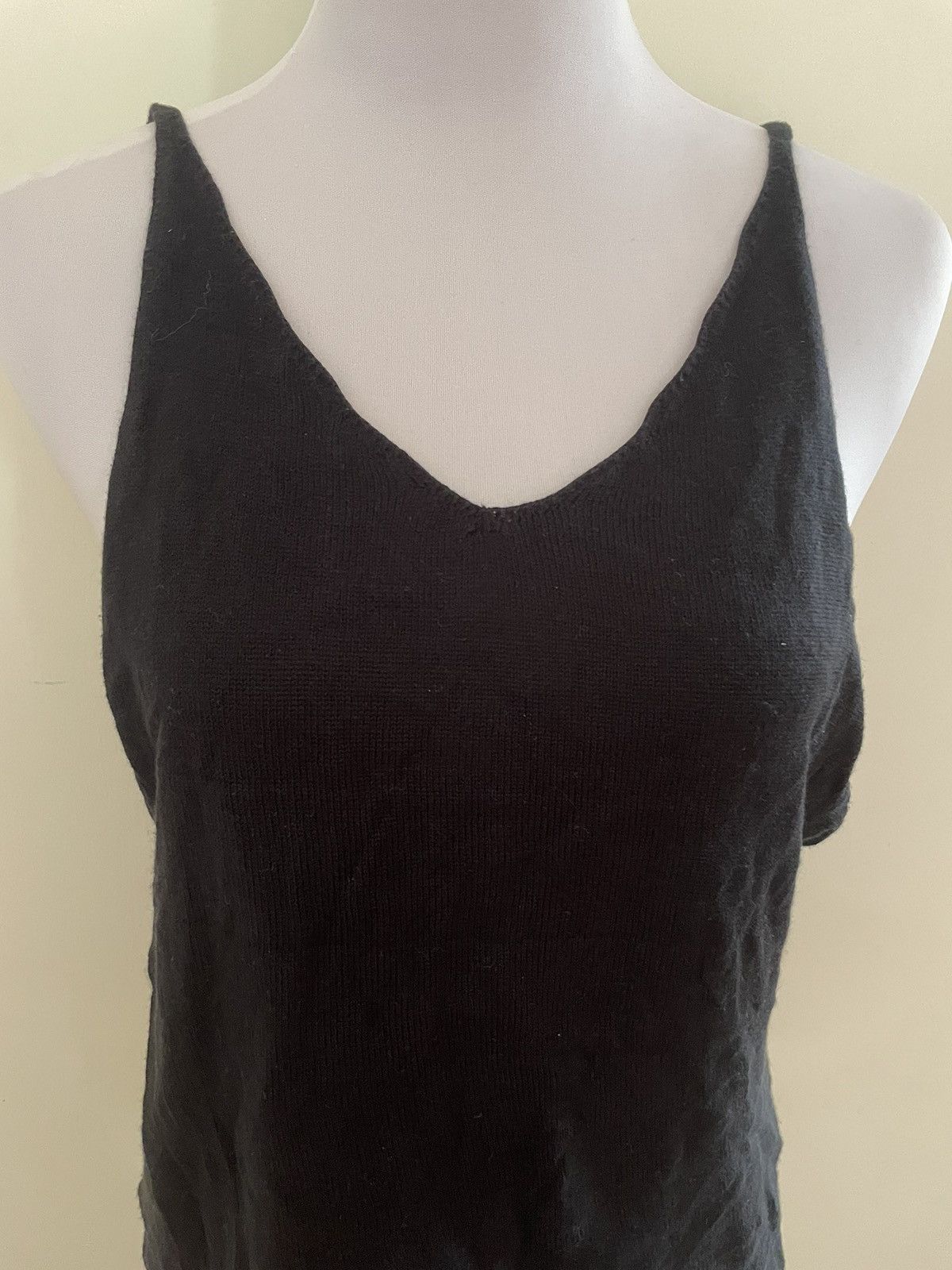Yohji Yamamoto Vintage 80s Yohji Yamamoto Black Sleeveless Top Size M / US 6-8 / IT 42-44 - 3 Thumbnail