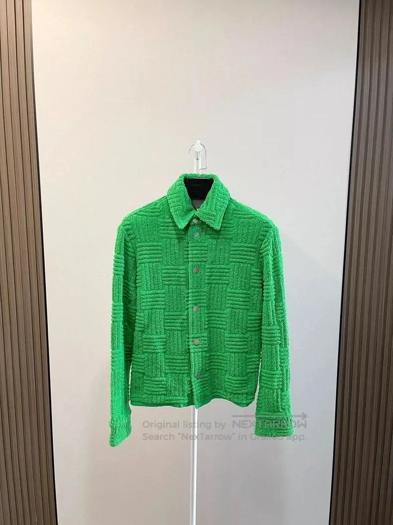 Bottega Veneta Bottega Veneta Green Checked Jacket. Size US S / EU 44-46 / 1 - 1 Thumbnail