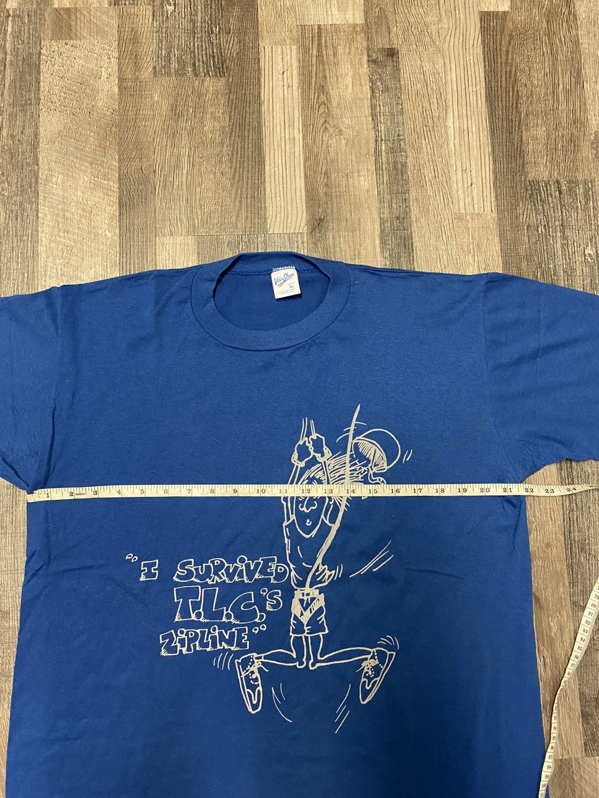 Vintage Vintage 90’s Single Stitch I Survived TLC Tee T Shirt Size US XL / EU 56 / 4 - 5 Thumbnail