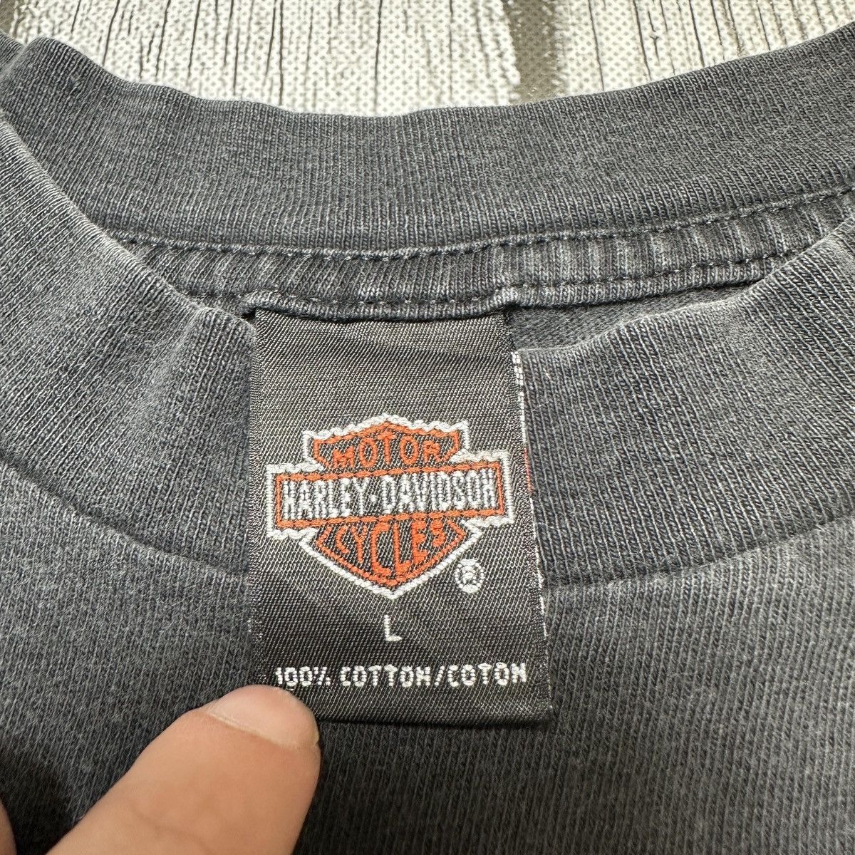 Vintage Vintage Harley Davidson long sleeve tee Size US L / EU 52-54 / 3 - 4 Thumbnail