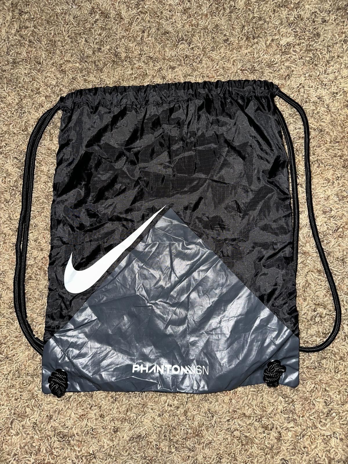 Nike Nike Phantom SN Black/White Soccer Cleat Dust Drawstring Bag Size ONE SIZE - 1 Thumbnail