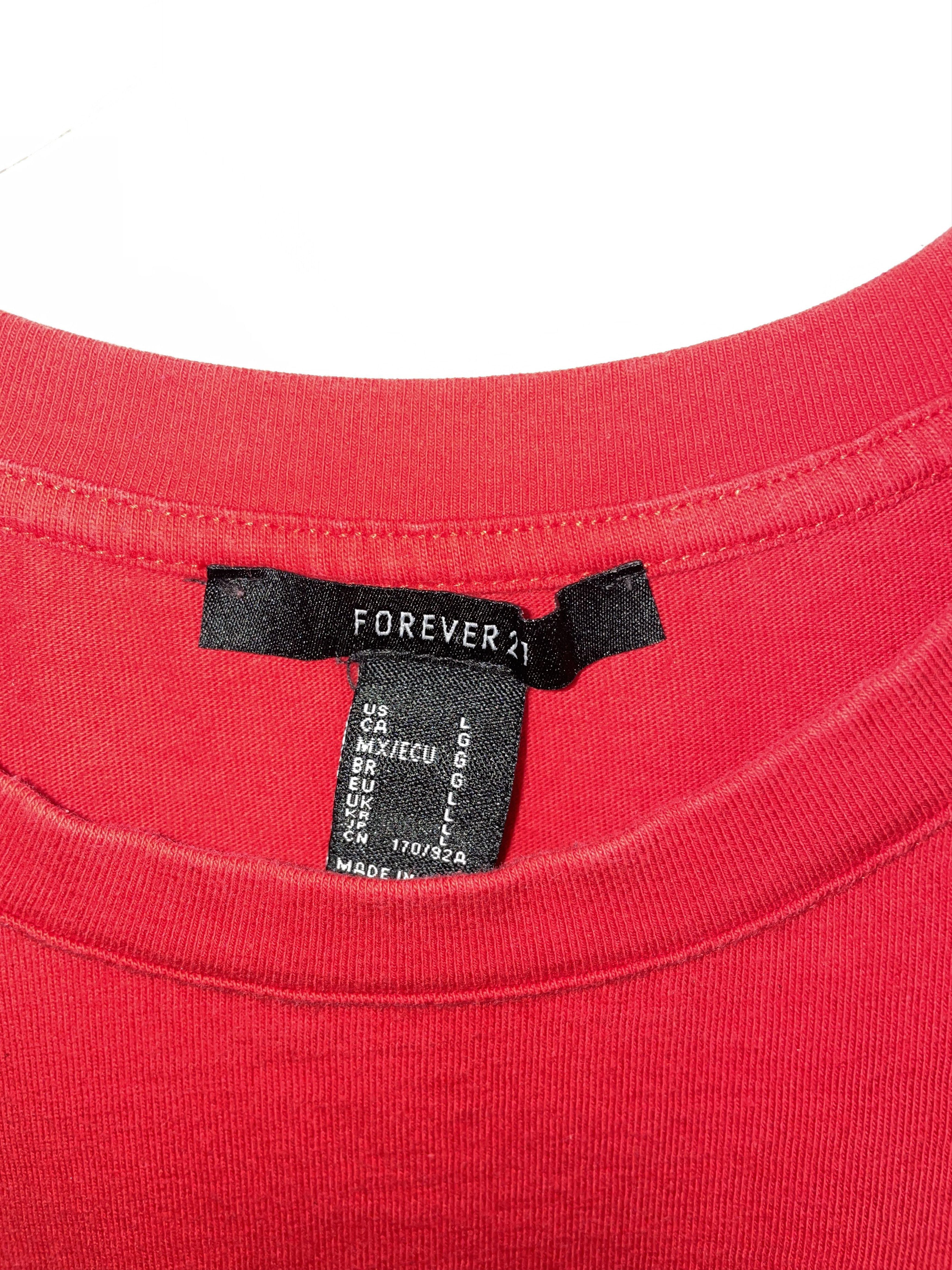Forever 21 Forever 21 Womens Over it Crop top shirt size Large Size L / US 10 / IT 46 - 3 Thumbnail