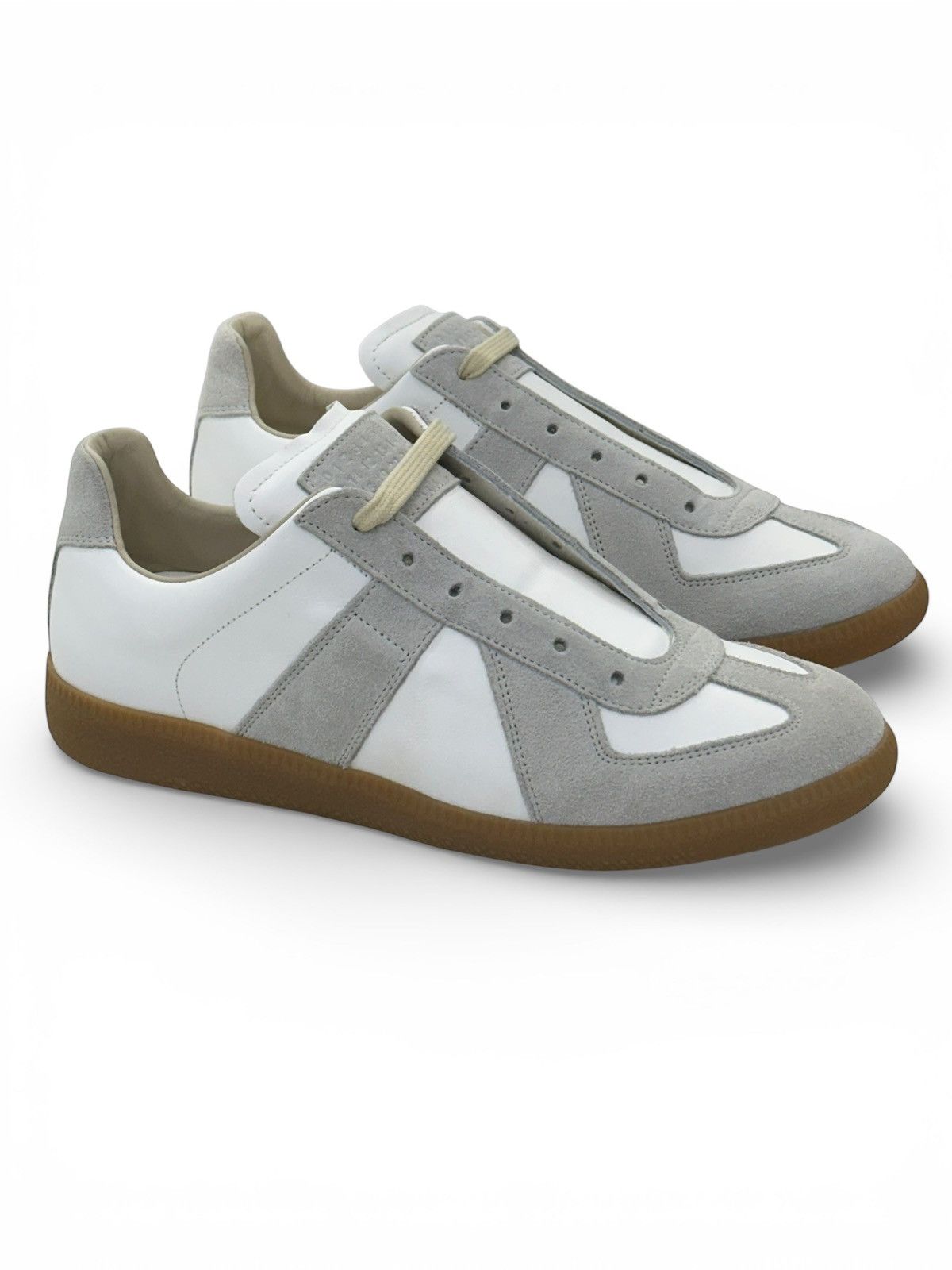 Maison Margiela Maison Margiela Replica Sneakers White Grey Gum Low Size US 7 / EU 40 - 3 Thumbnail