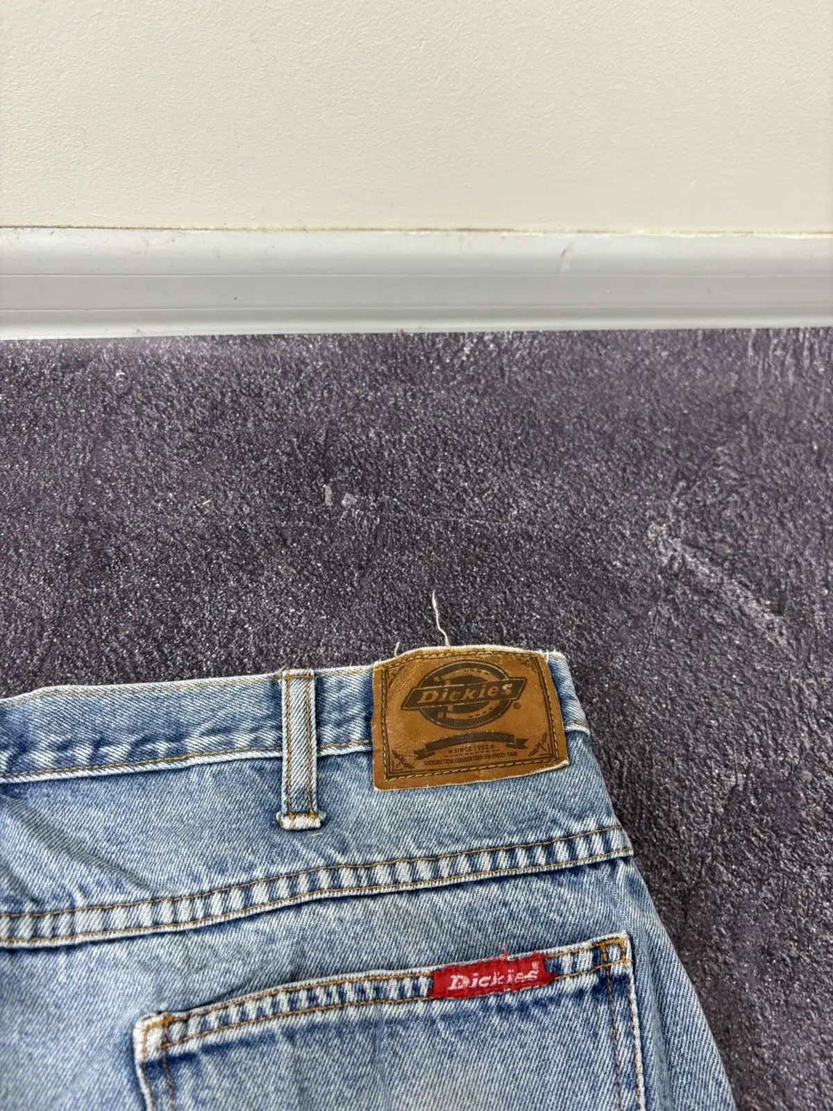 Dickies × Vintage Vintage 90s Dickies Faded Light Blue Work Denim Baggy Jeans Size US 38 / EU 54 - 6 Thumbnail