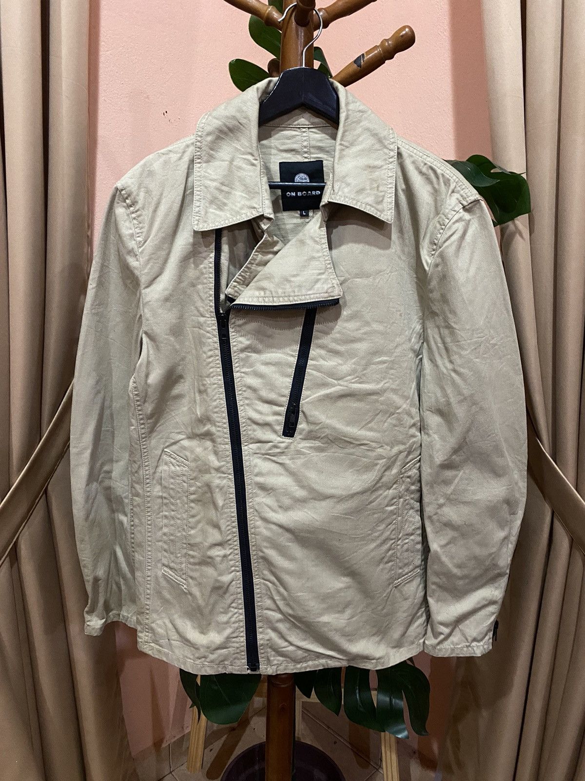 Japanese Brand VINTAGE Y2K ON BOARD DOUBLE COLLAR JACKET Size US L / EU 52-54 / 3 - 3 Thumbnail