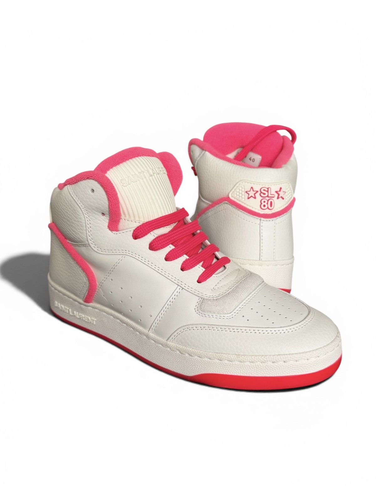 Saint Laurent Paris Saint Laurent SL80 Hi-Top Sneakers Size US 10 / IT 40 - 1 Thumbnail