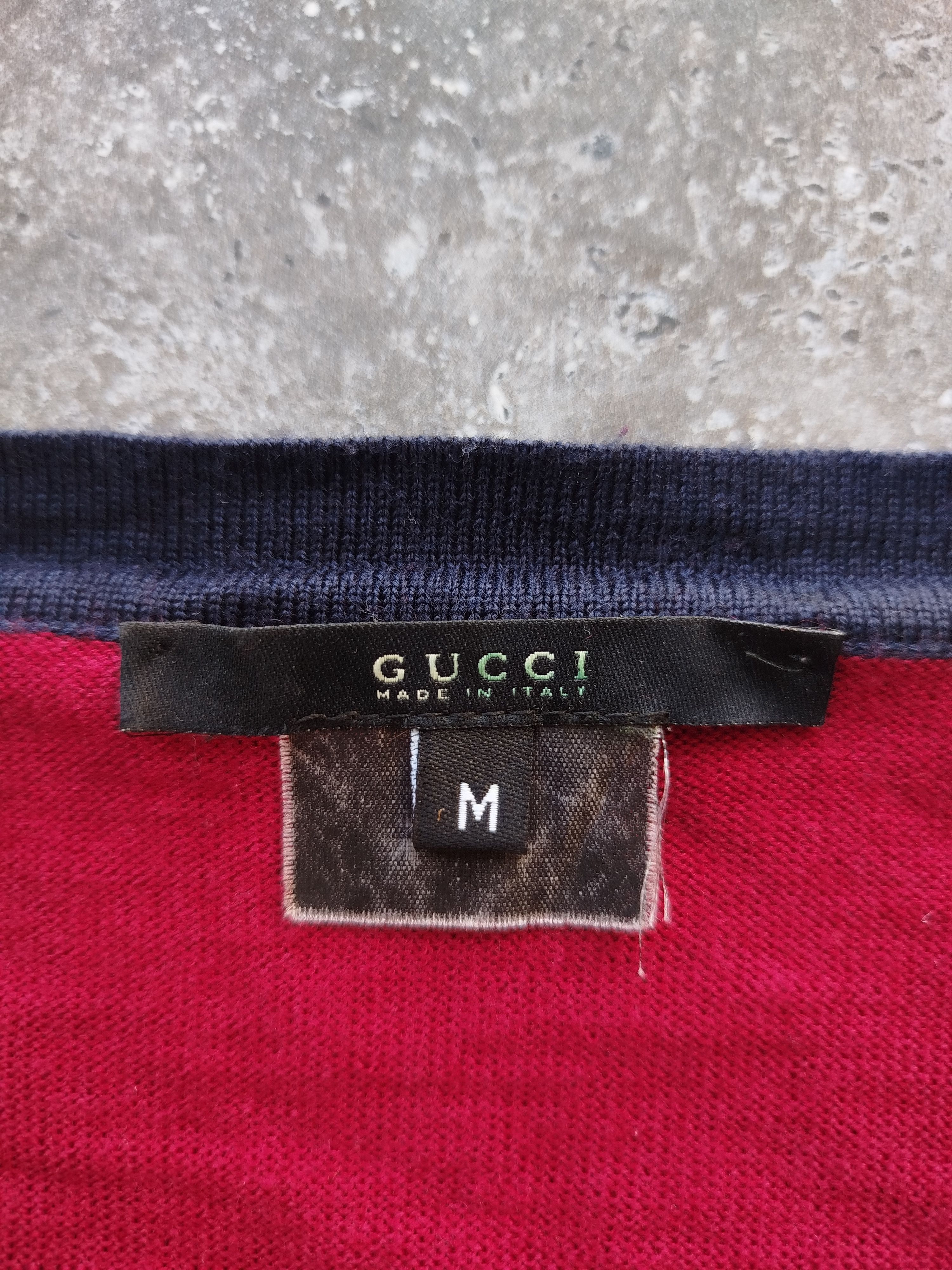 Gucci Pullover Jumper Knitted Crew Neck Wool Vintage Size M Size US M / EU 48-50 / 2 - 14 Thumbnail