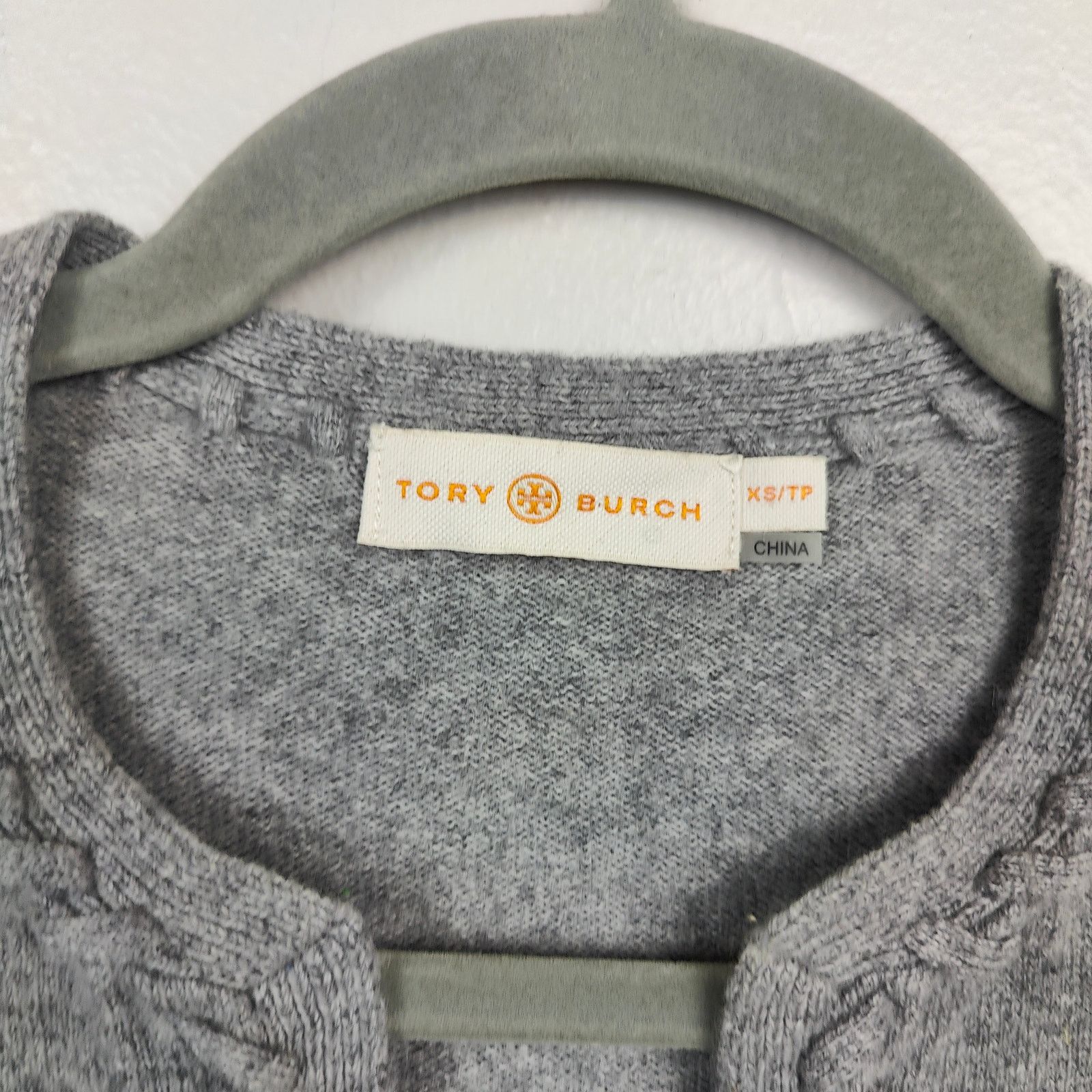 Tory Burch Tory Burch Cashmere Sweater Womens XS Gray Heather Size XS / US 0-2 / IT 36-38 - 7 Thumbnail